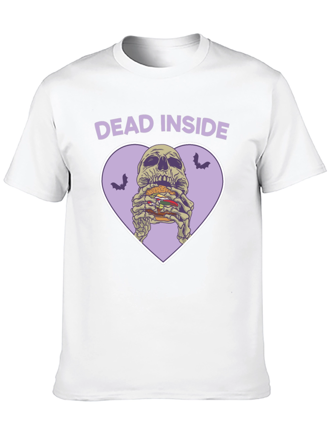 Dead Inside Skeleton Burger Graphic Tee