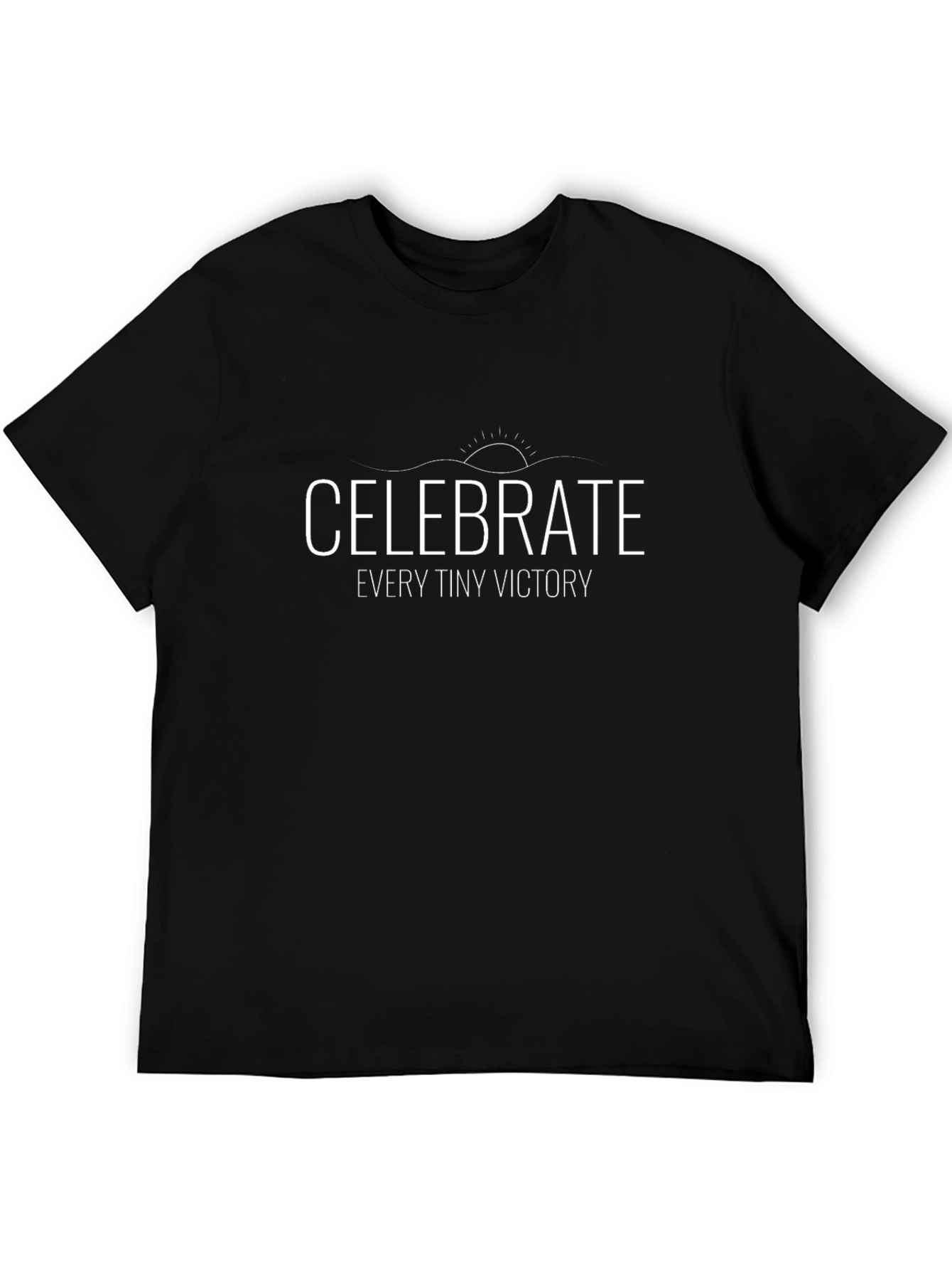 Celebrate Every Tiny Victory Black Graphic Tee