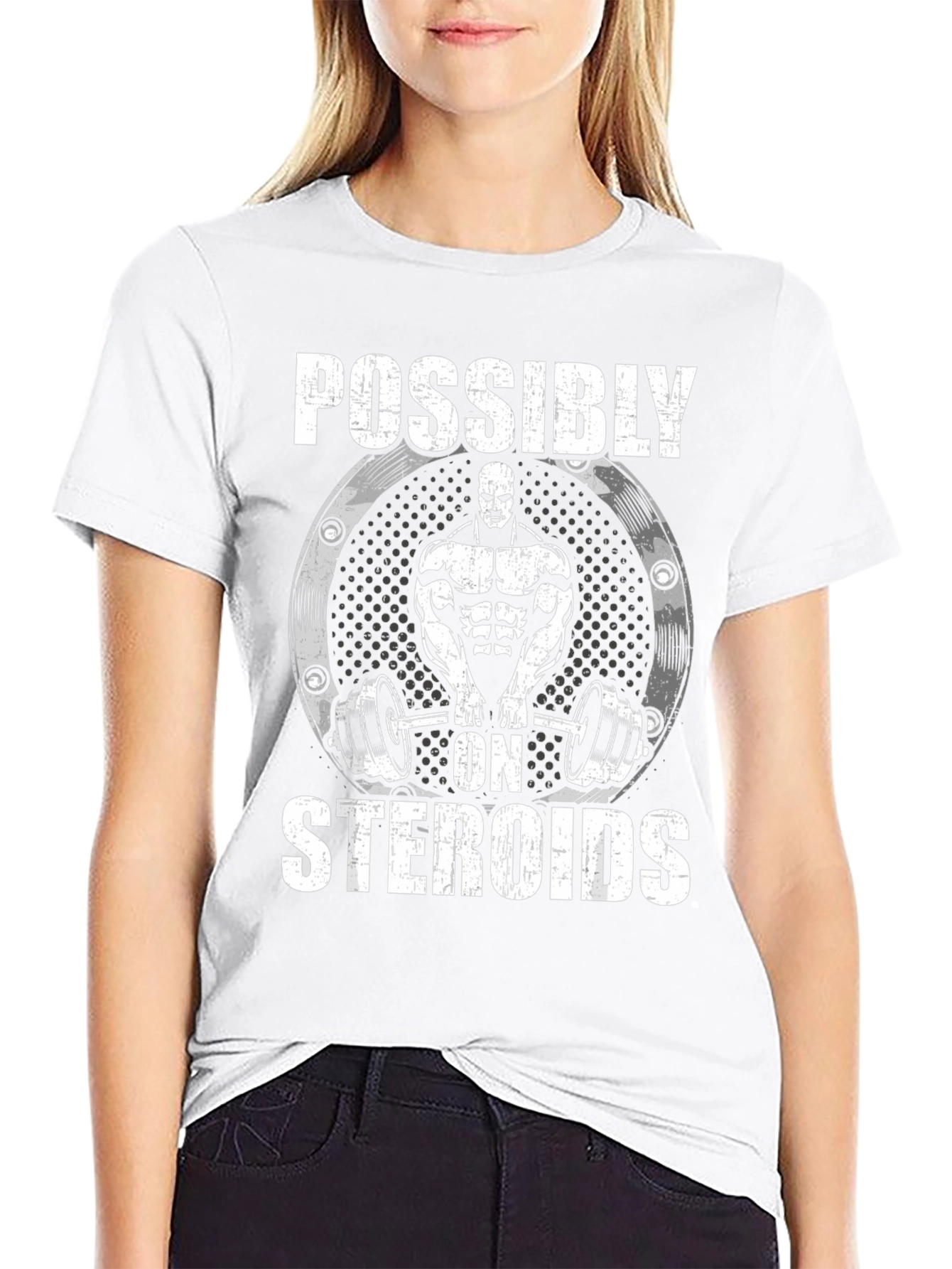 Possibly On Steroids Funny Gym T-Shirt