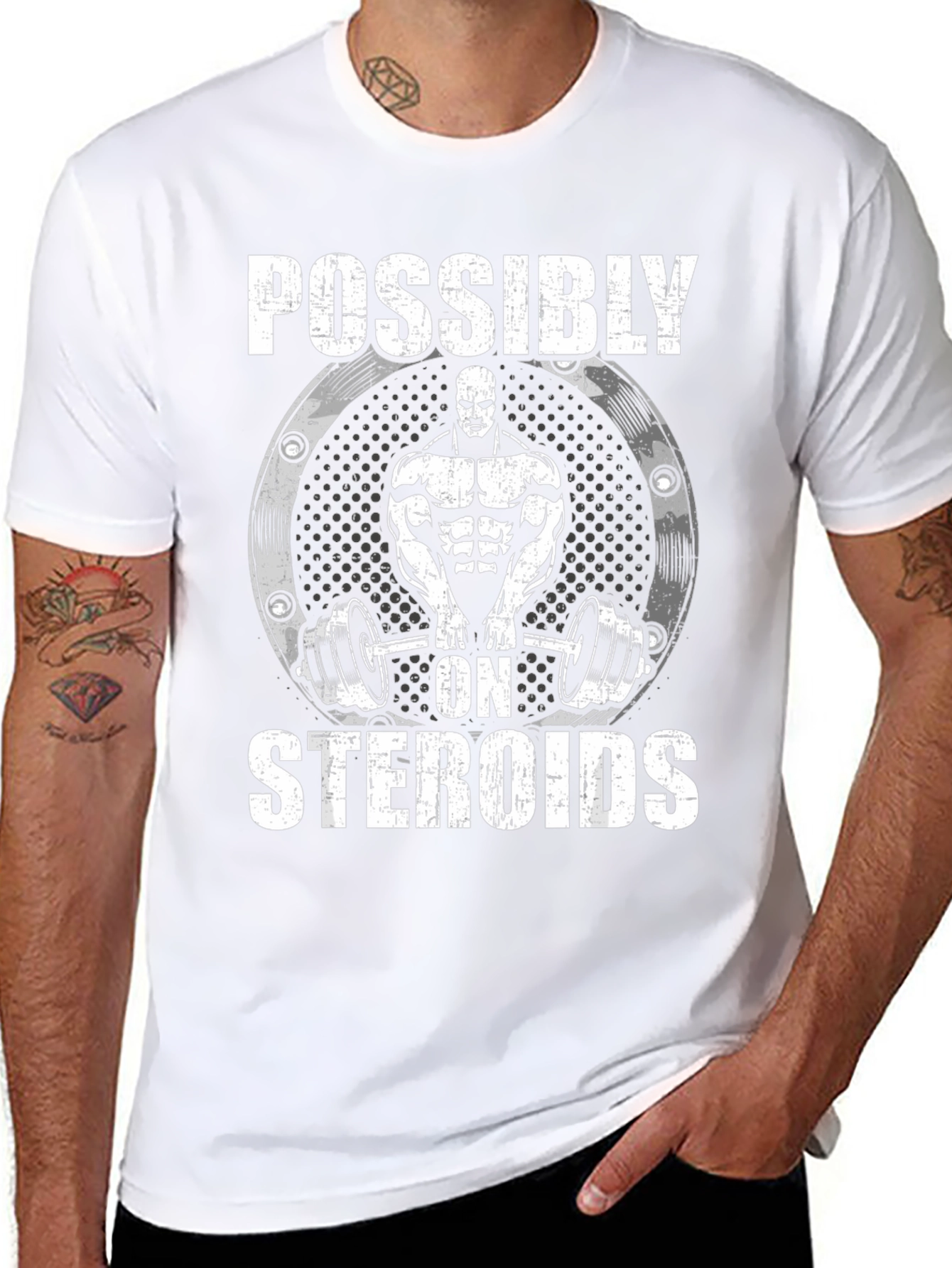 Possibly On Steroids Funny Gym T-Shirt
