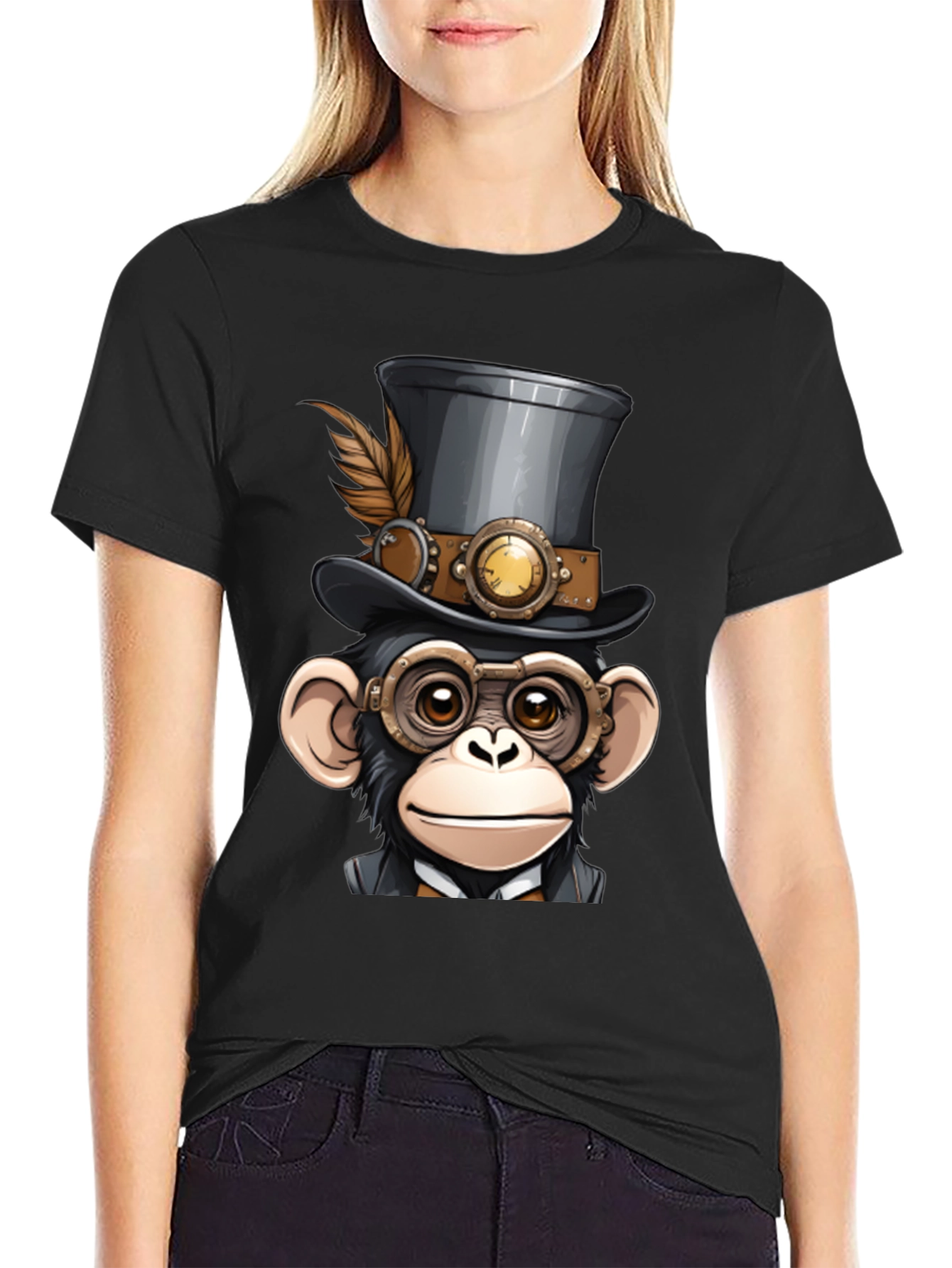 Steampunk Monkey T-Shirt - Fun & Unique Design