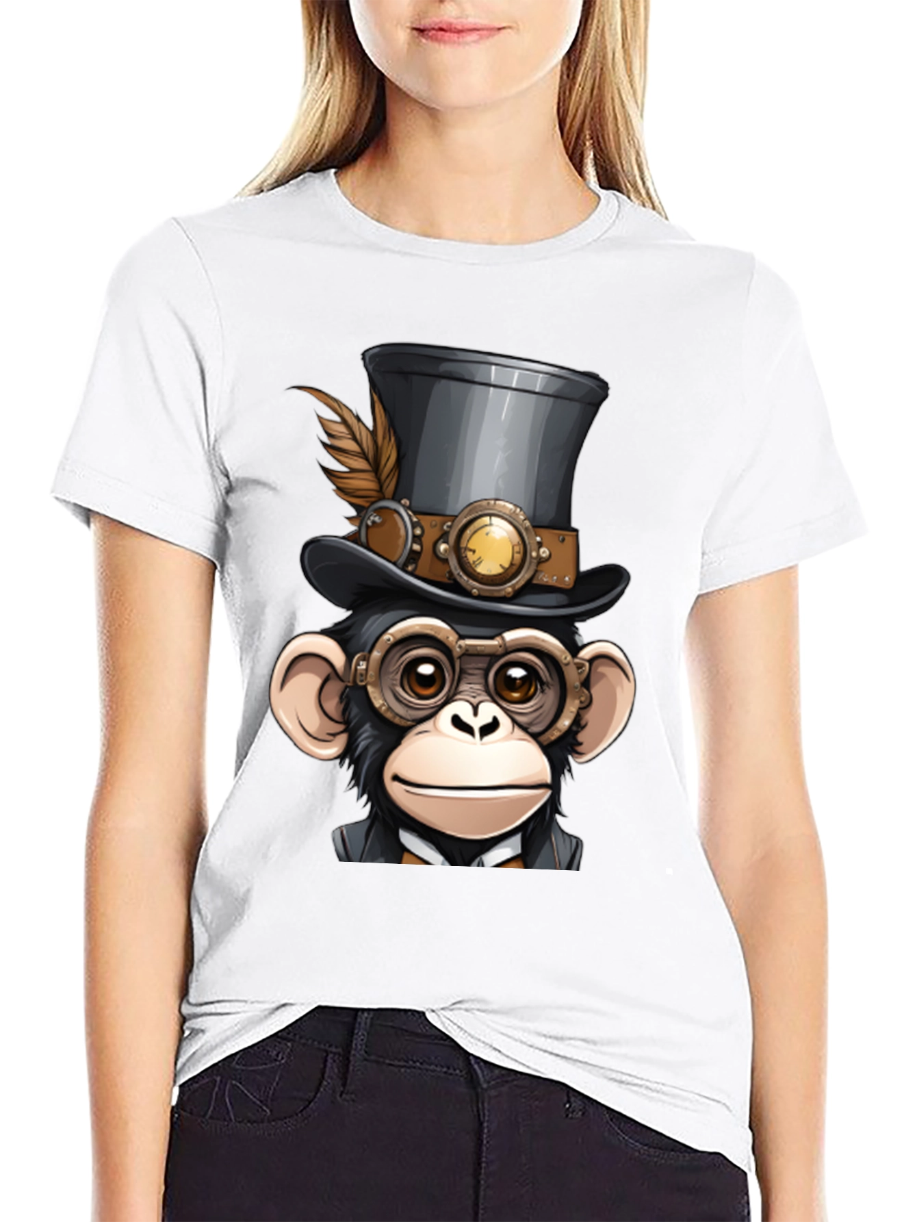 Steampunk Monkey T-Shirt - Fun & Unique Design