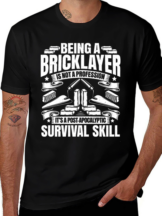 Bricklayer Survival Skill Graphic Tee