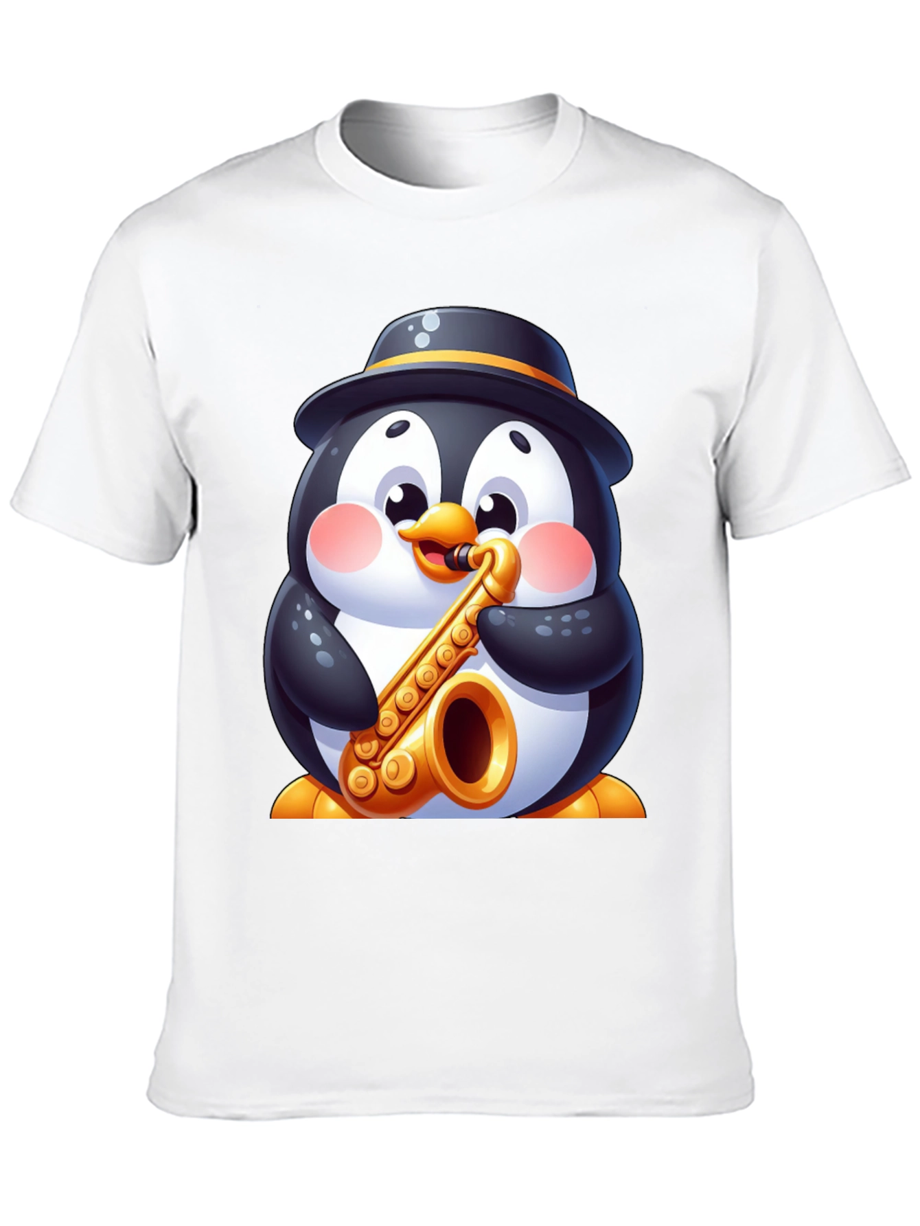 Penguin Sax Player T-Shirt