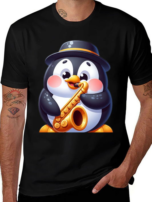 Penguin Sax Player T-Shirt