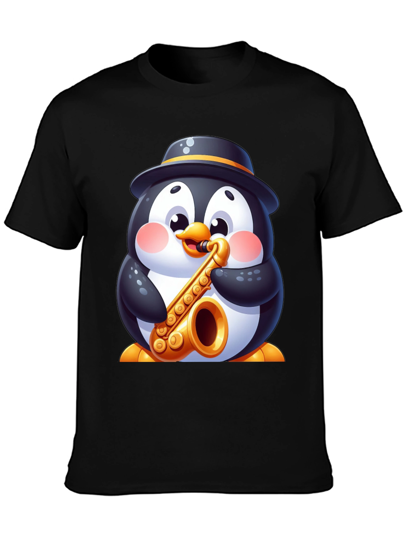 Penguin Sax Player T-Shirt
