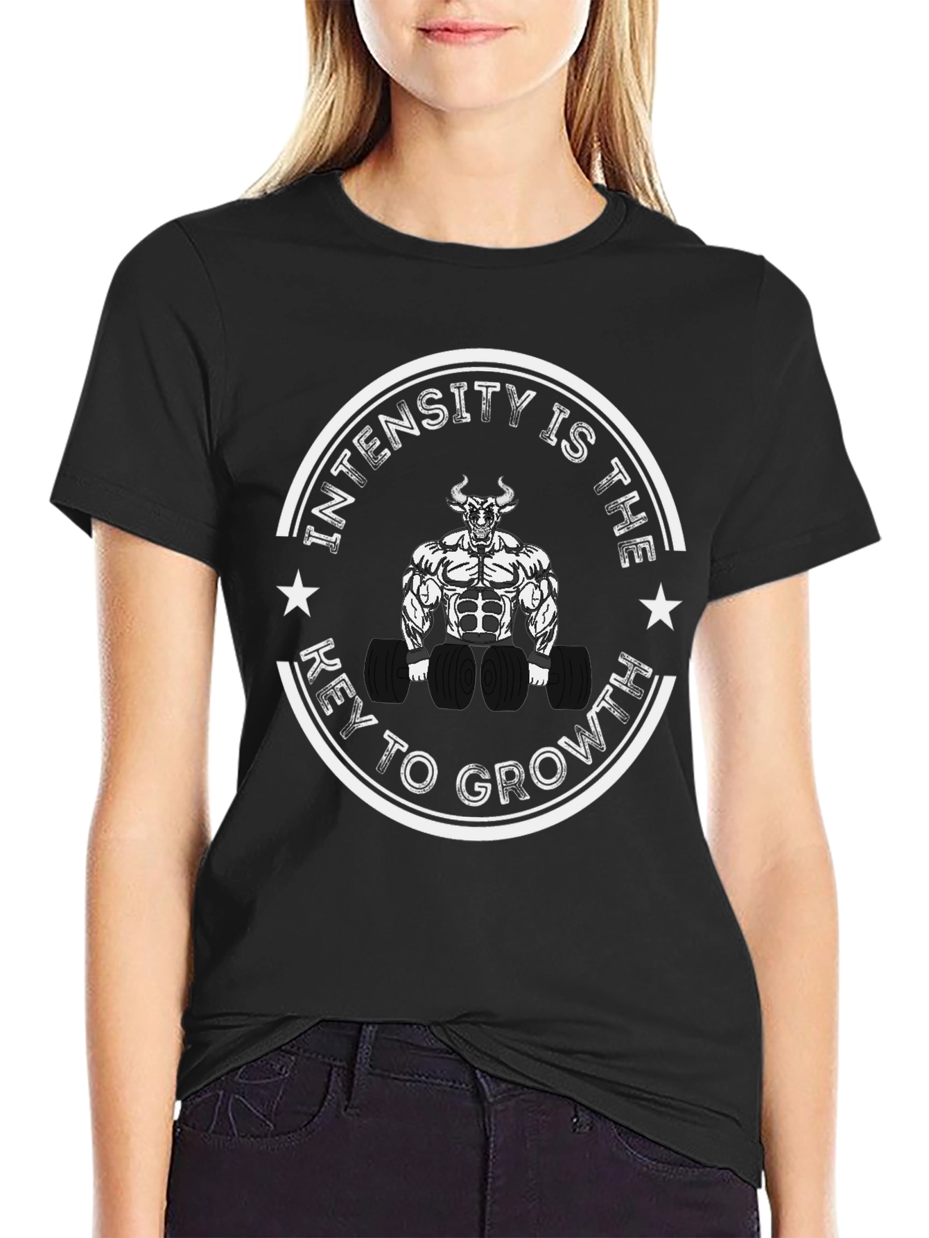 Intensity is the Key to Growth Black T-Shirt