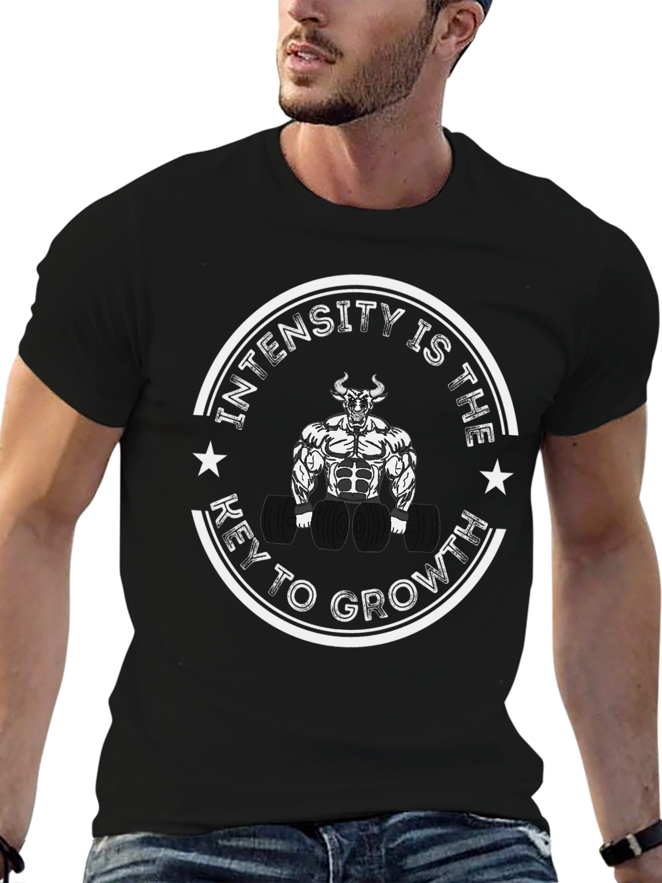 Intensity is the Key to Growth Black T-Shirt