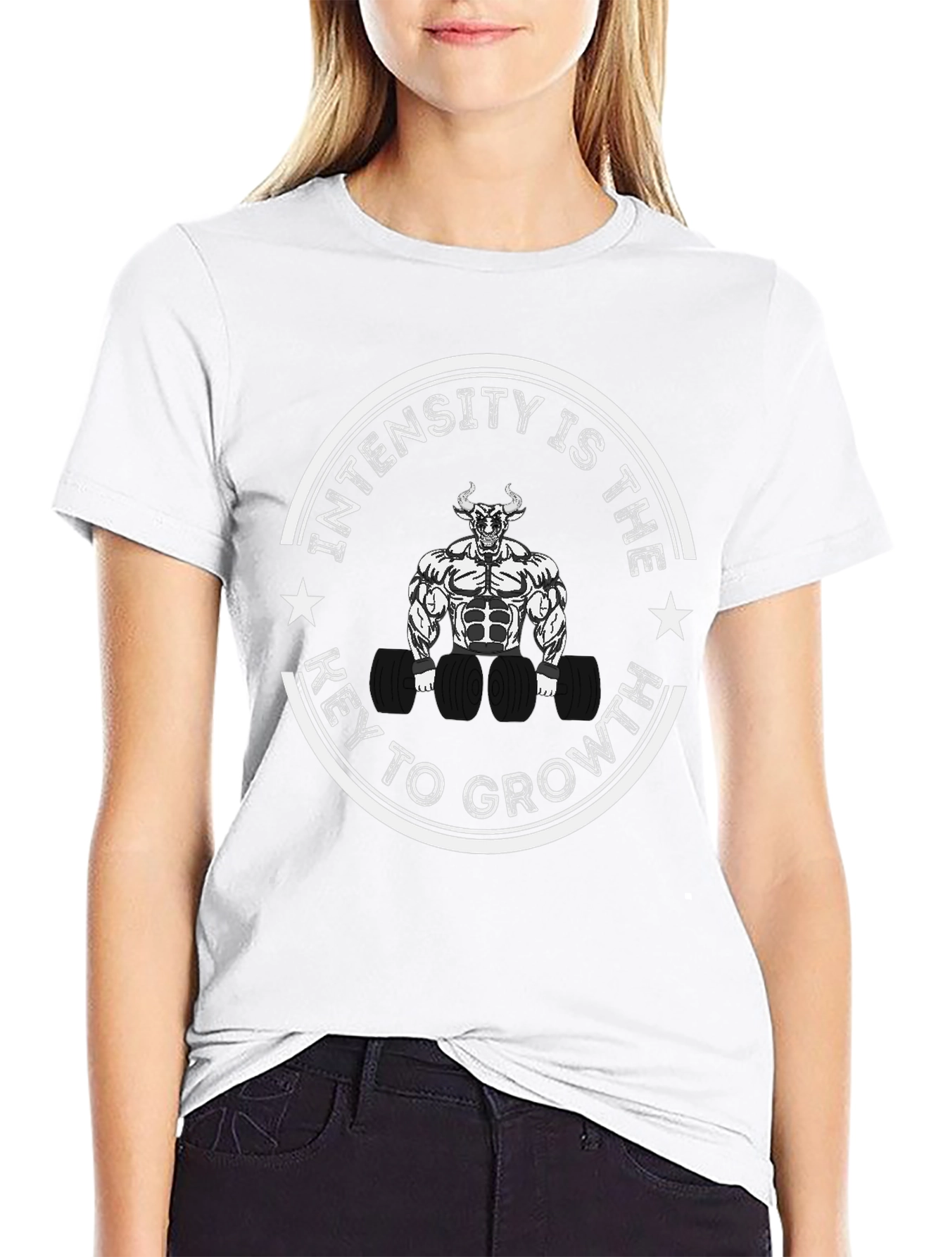 Intensity is the Key to Growth Black T-Shirt