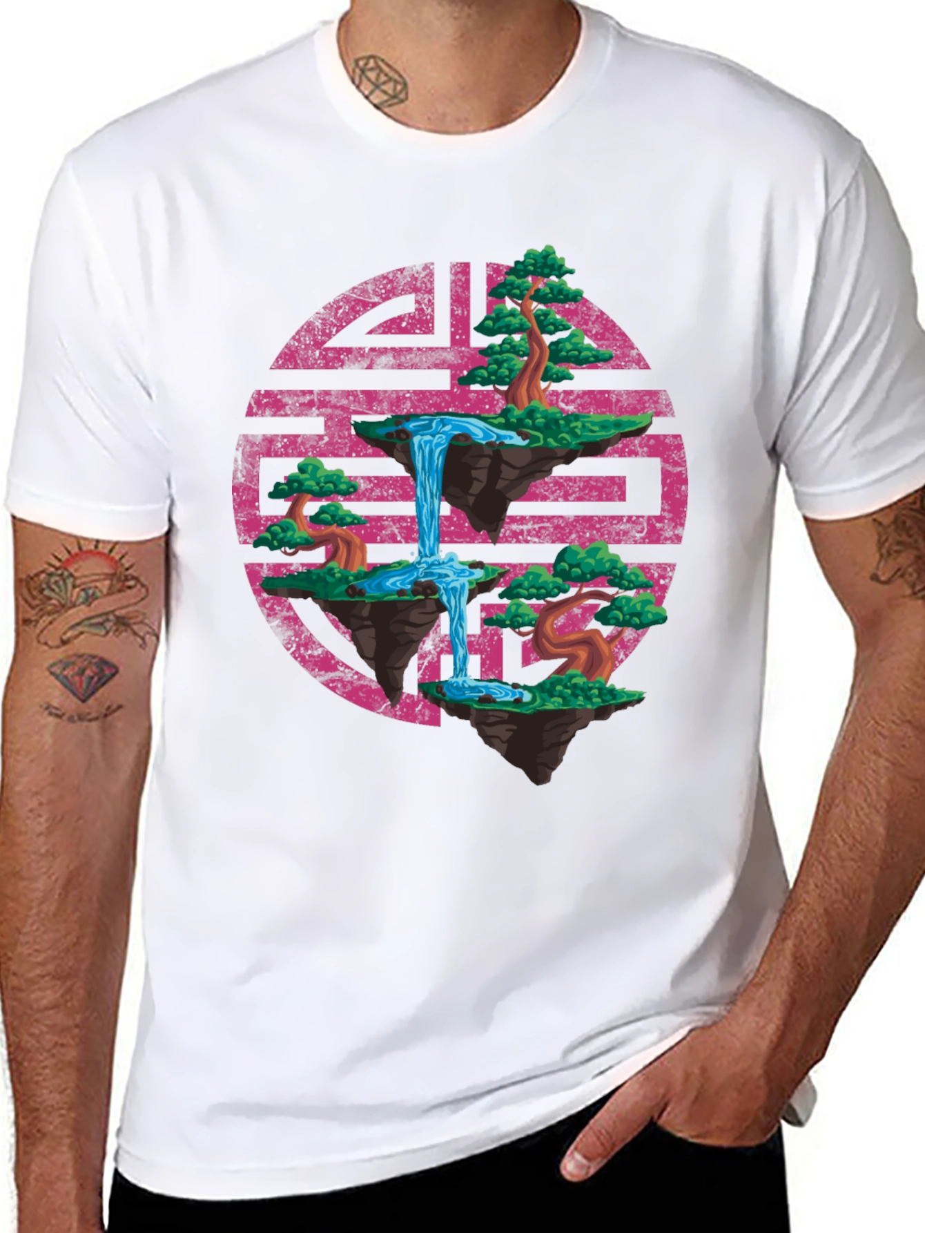 Floating Bonsai T-Shirt - Unique Graphic Tee