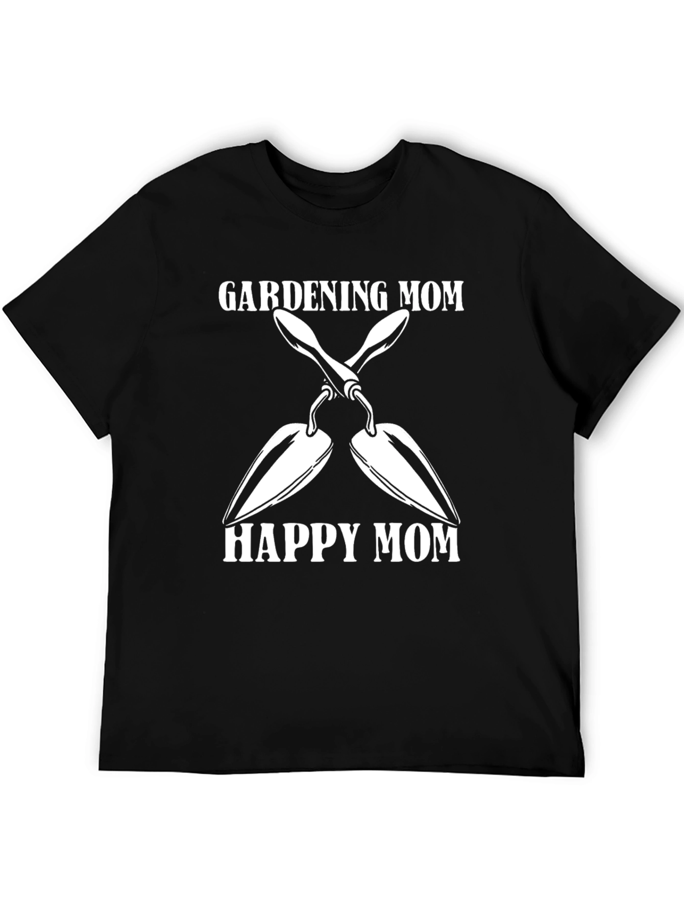 Gardening Mom Black T-Shirt - Happy Mom Design