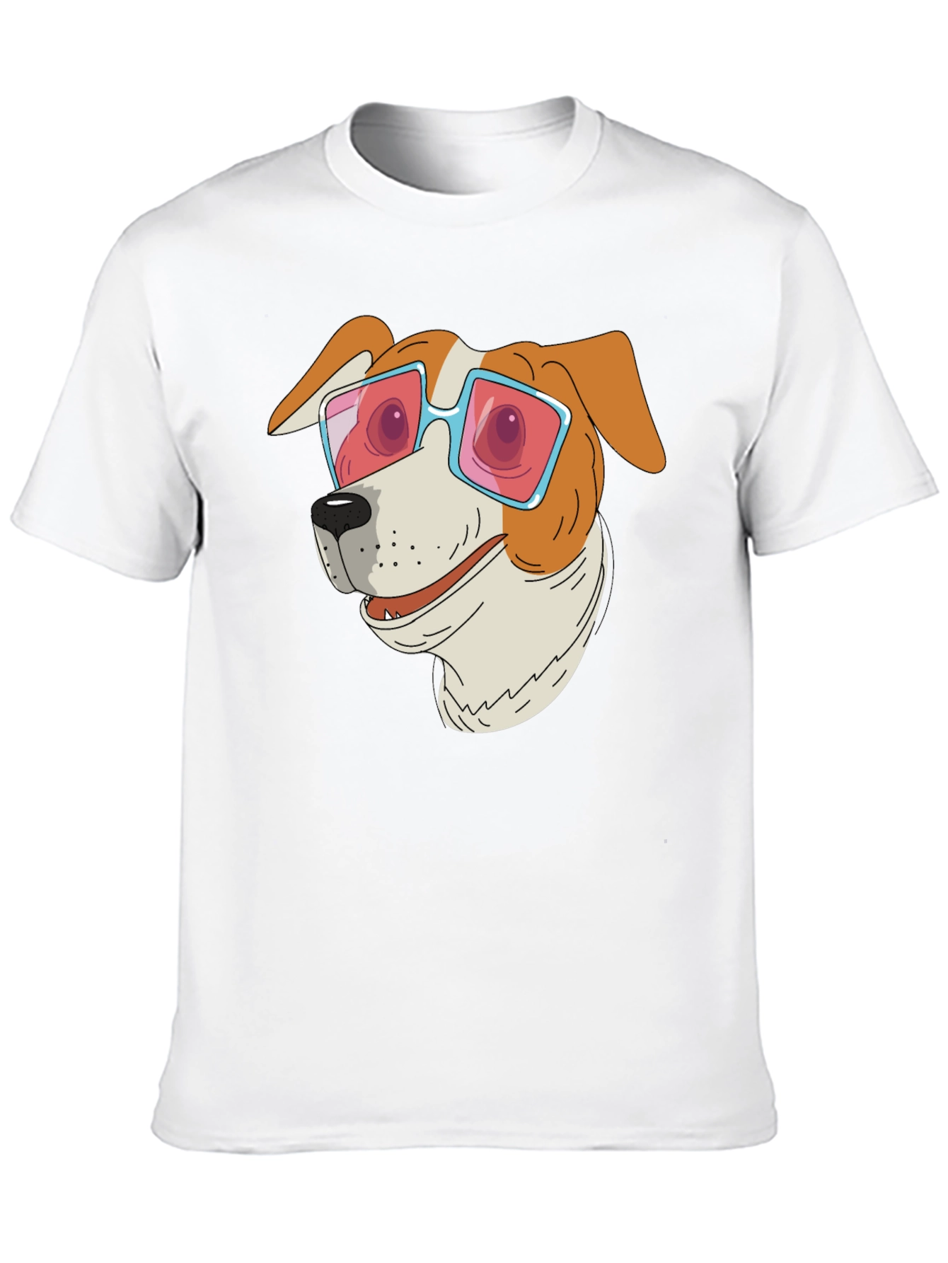 Dog with Sunglasses Graphic T-Shirt