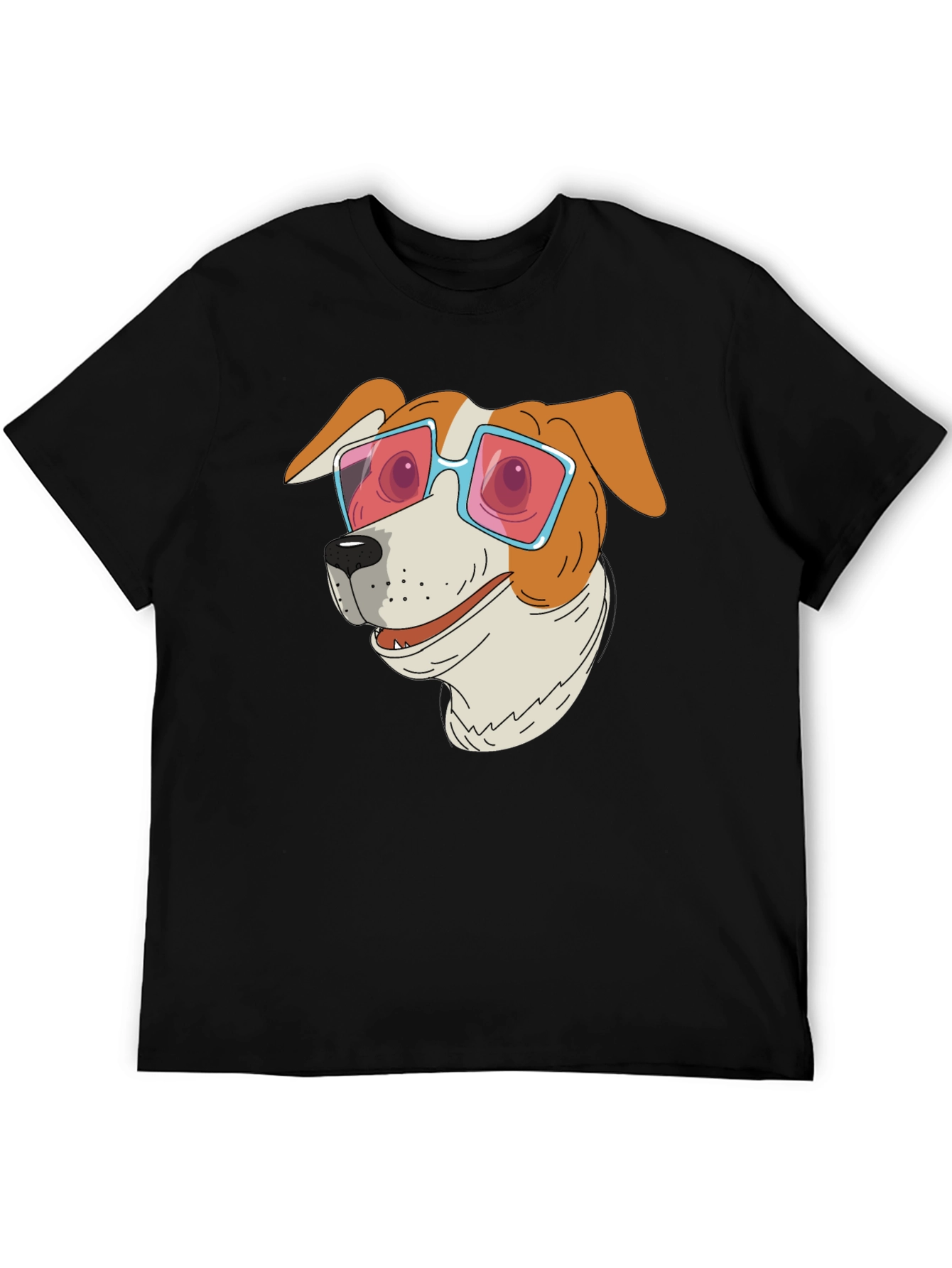 Dog with Sunglasses Graphic T-Shirt