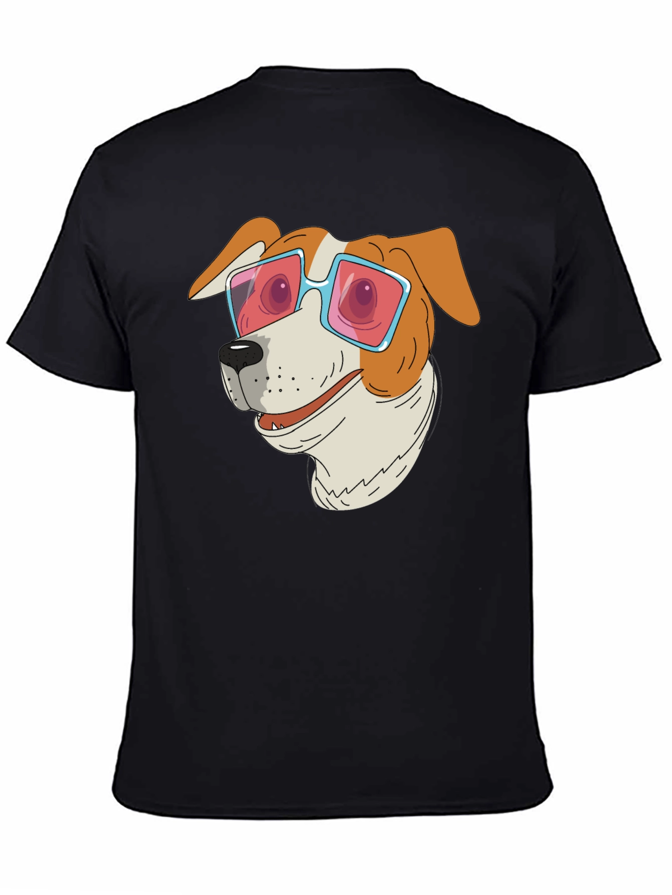 Dog with Sunglasses Graphic T-Shirt
