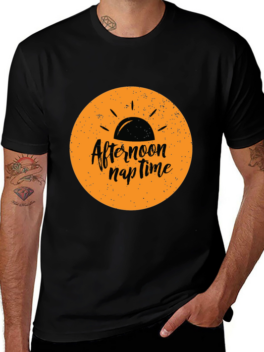 Afternoon Nap Time Black Graphic Tee