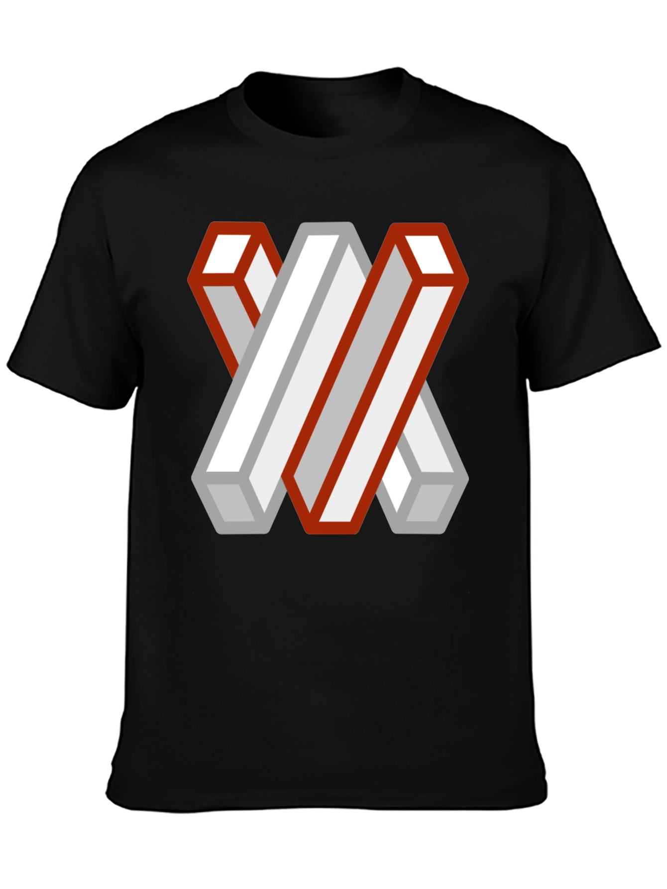 Impossible Geometry T-Shirt - Abstract Illusion Tee