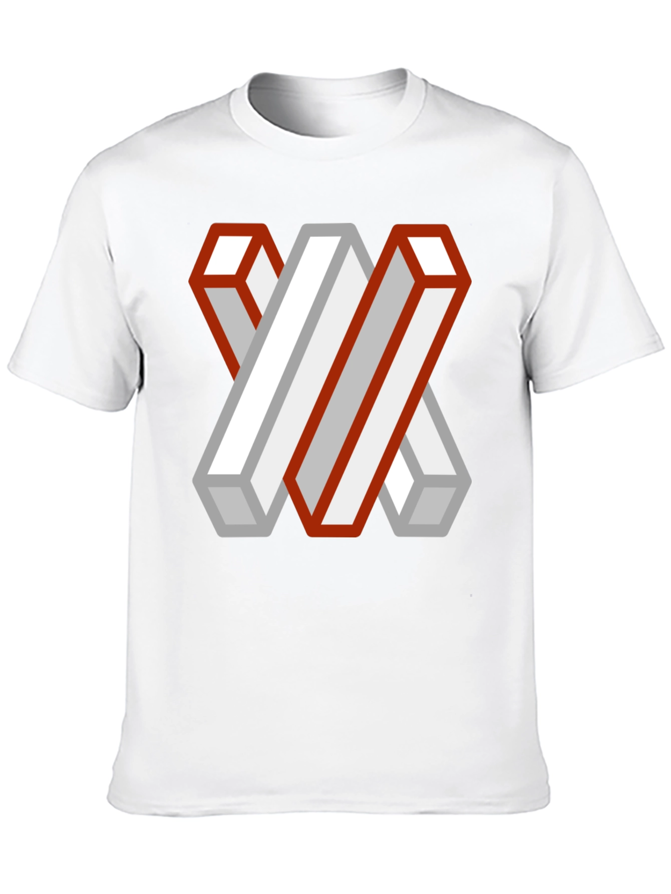 Impossible Geometry T-Shirt - Abstract Illusion Tee
