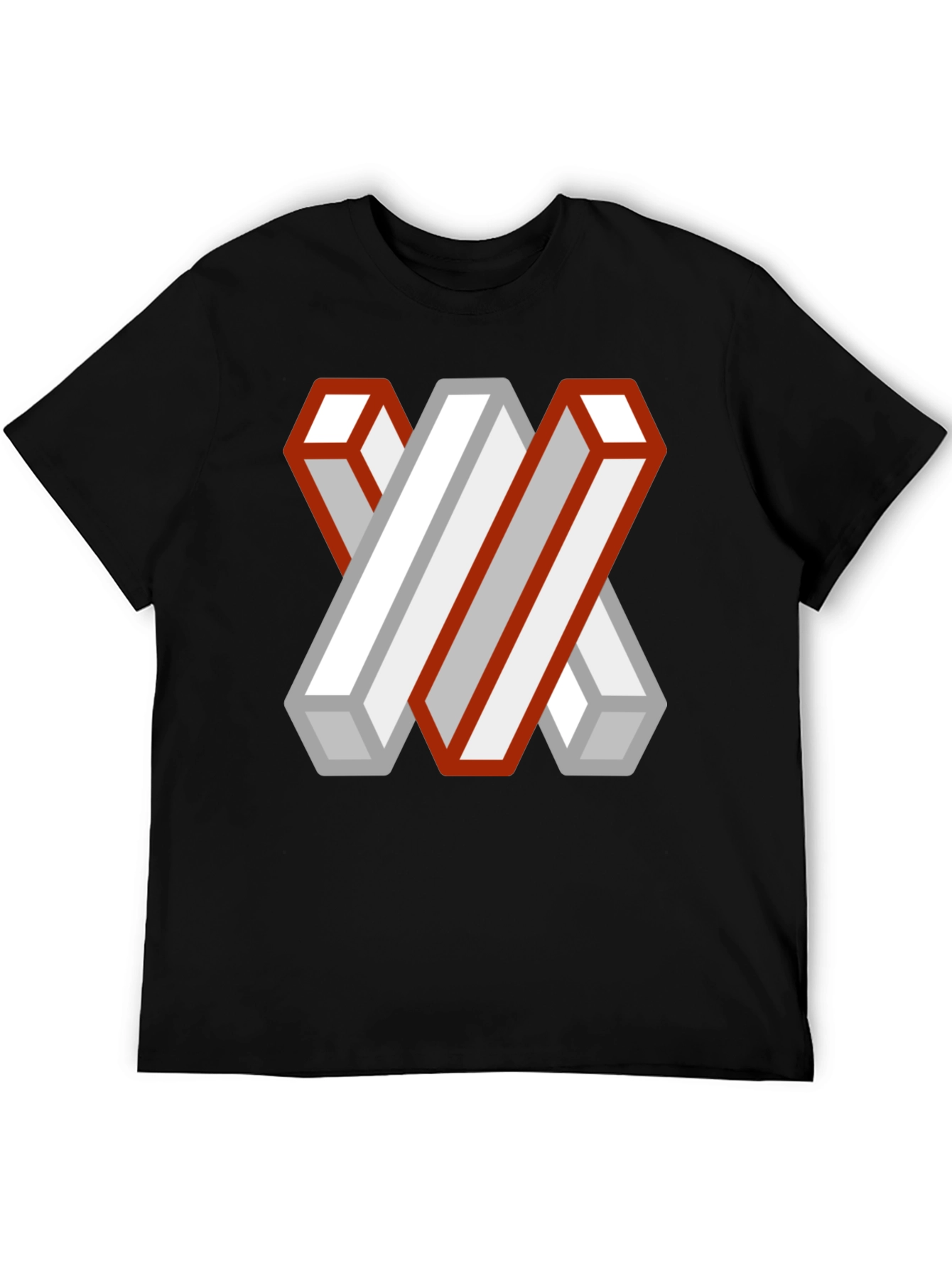 Impossible Geometry T-Shirt - Abstract Illusion Tee