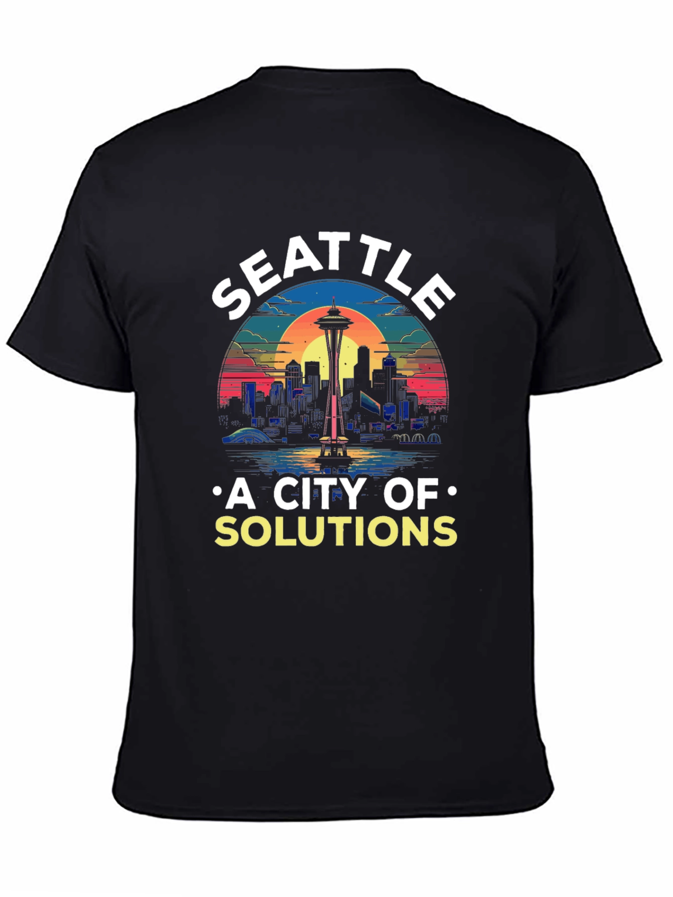Seattle City of Solutions Graphic T-Shirt
