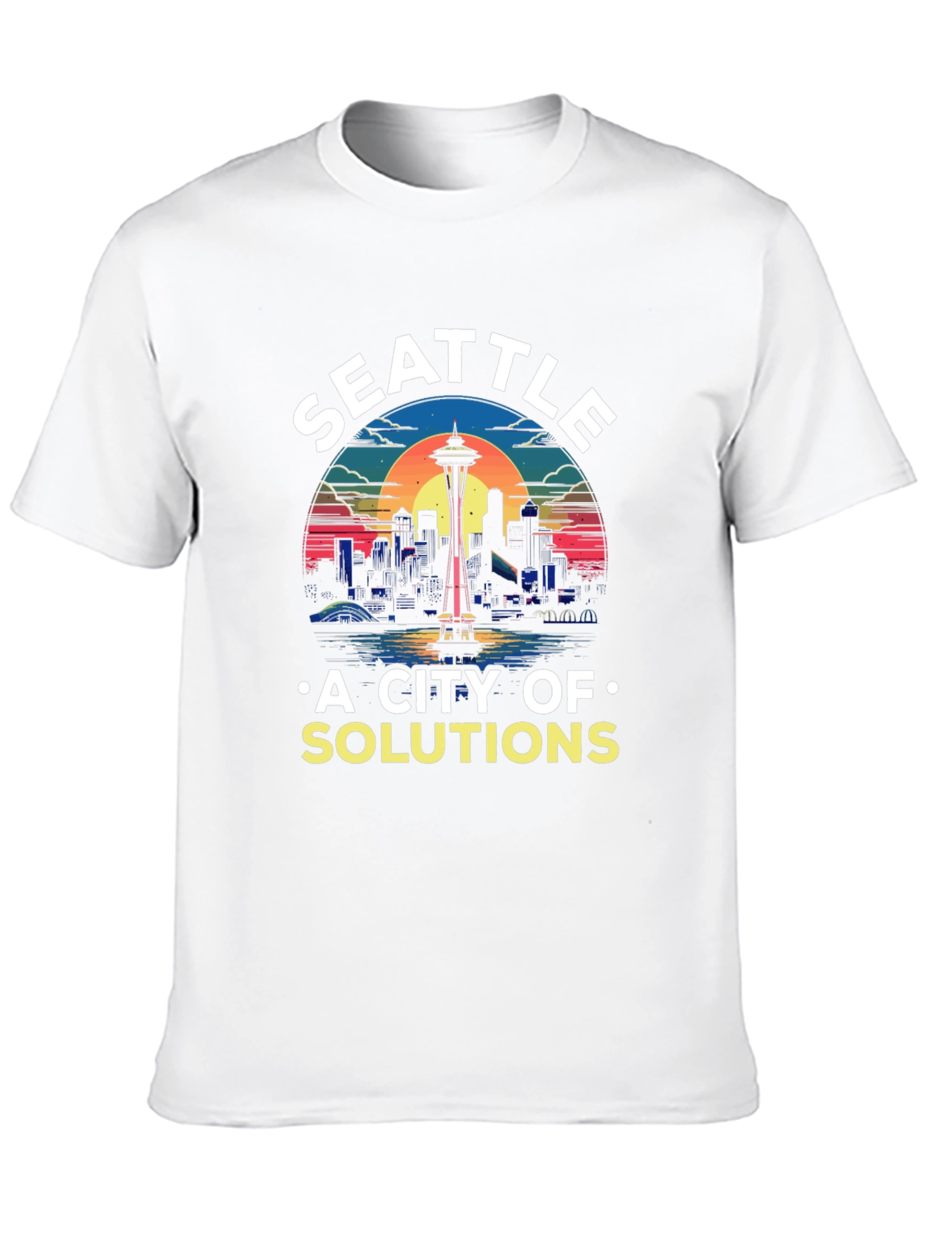 Seattle City of Solutions Graphic T-Shirt