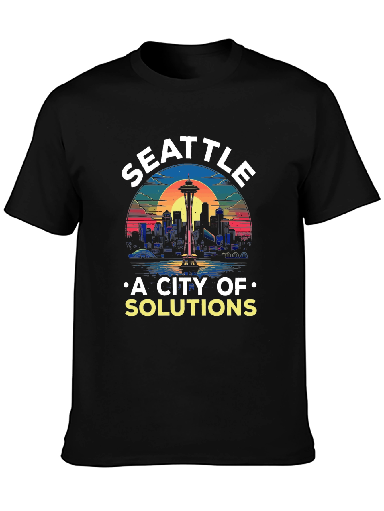 Seattle City of Solutions Graphic T-Shirt