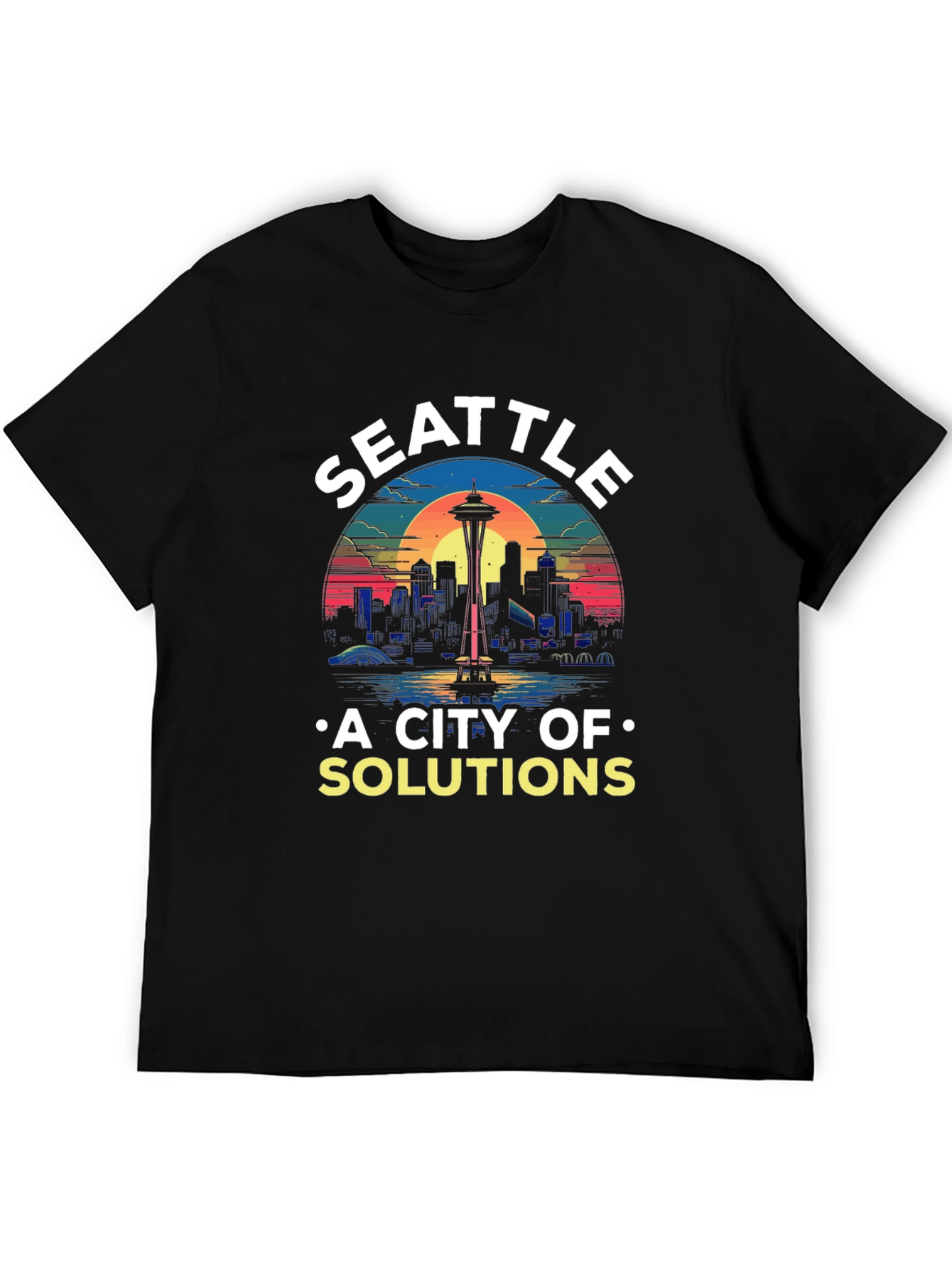 Seattle City of Solutions Graphic T-Shirt