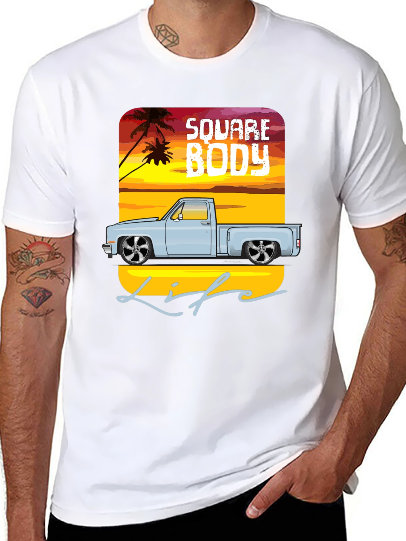 Square Body Life T-Shirt - Truck Graphic Tee