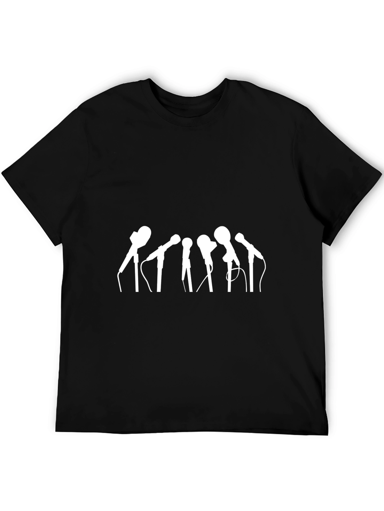 Microphone Array Graphic Tee - Black