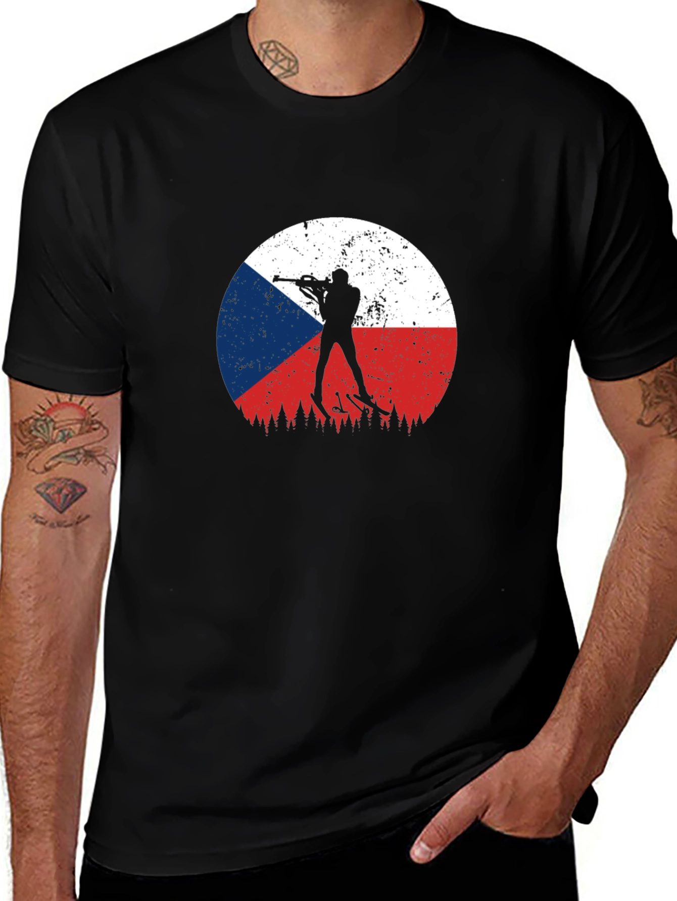Czech Biathlon Silhouette T-Shirt