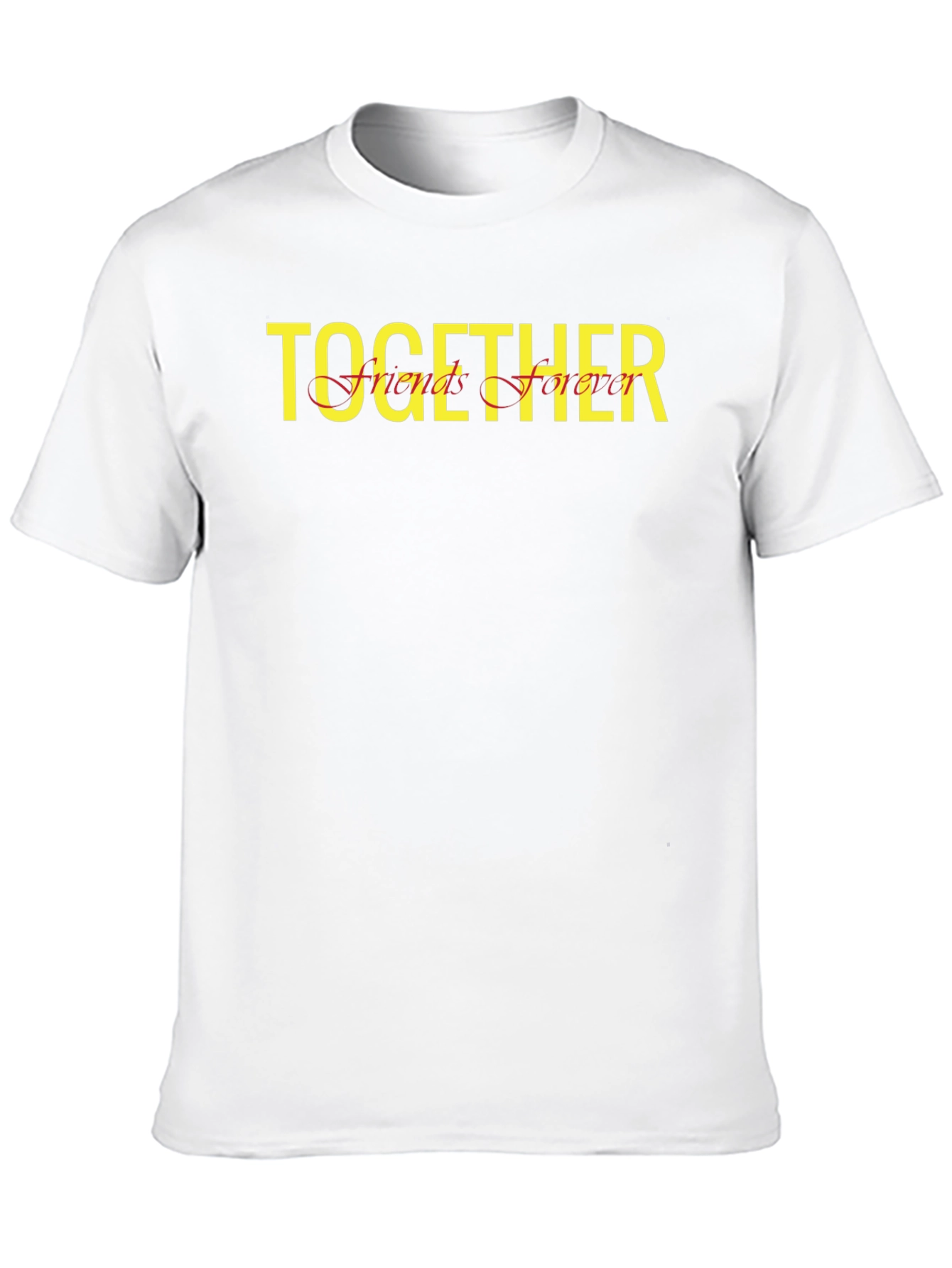 Together Friends Forever Black T-Shirt
