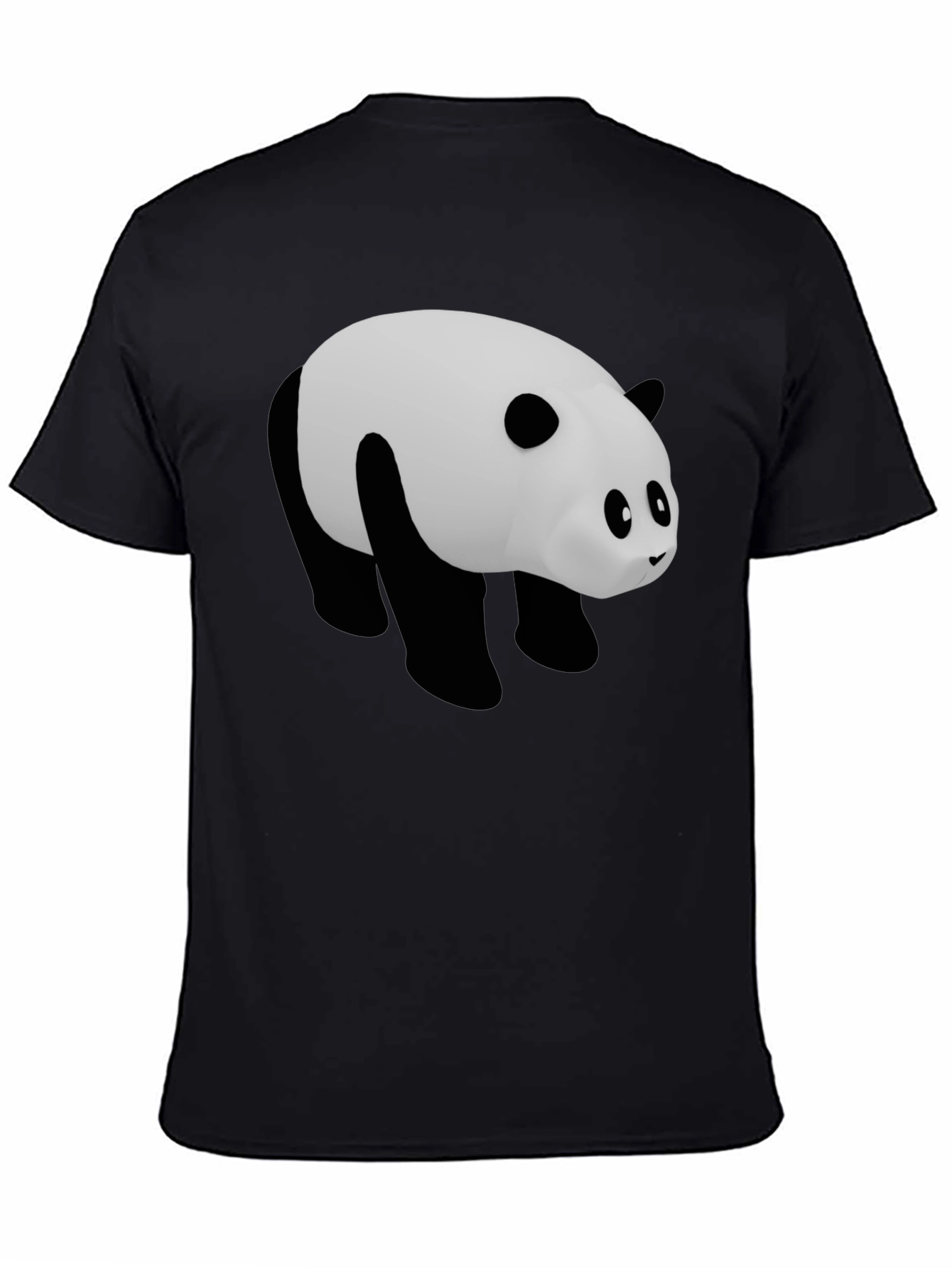 Panda Graphic Tee - Black Casual Comfort