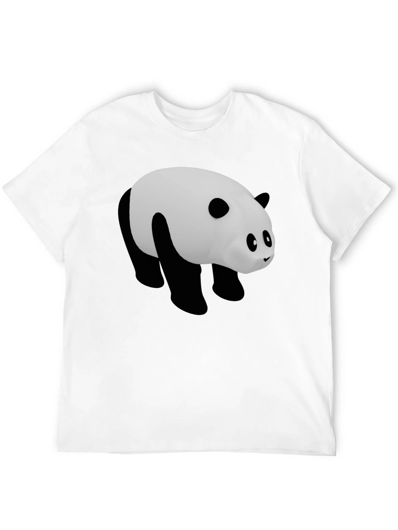 Panda Graphic Tee - Black Casual Comfort