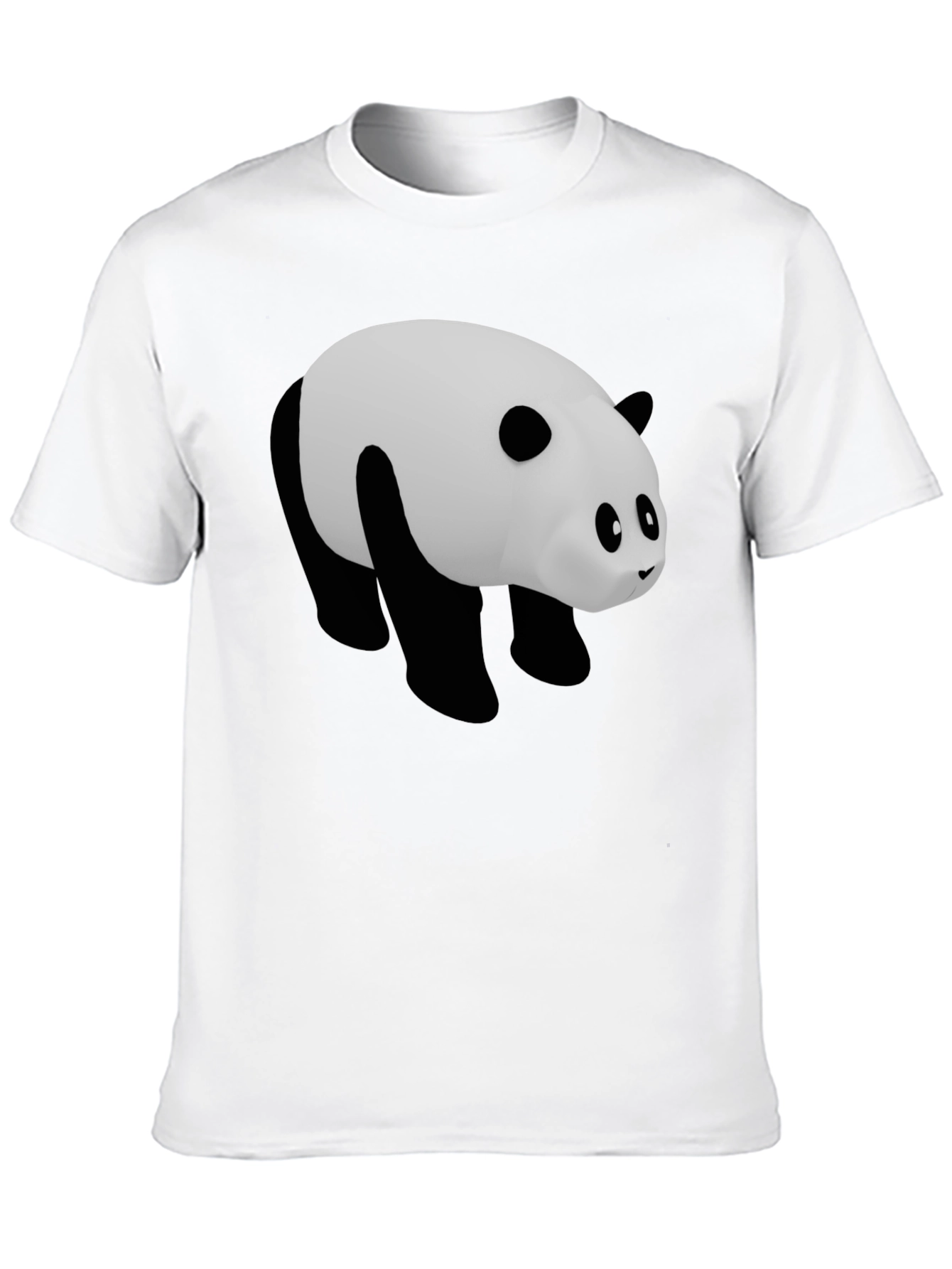 Panda Graphic Tee - Black Casual Comfort