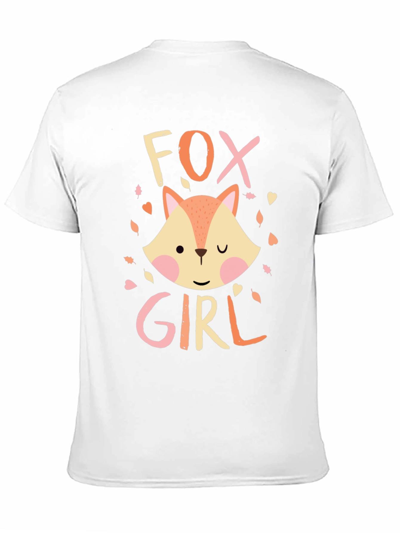 Fox Girl Graphic T-Shirt - Cute Animal Tee