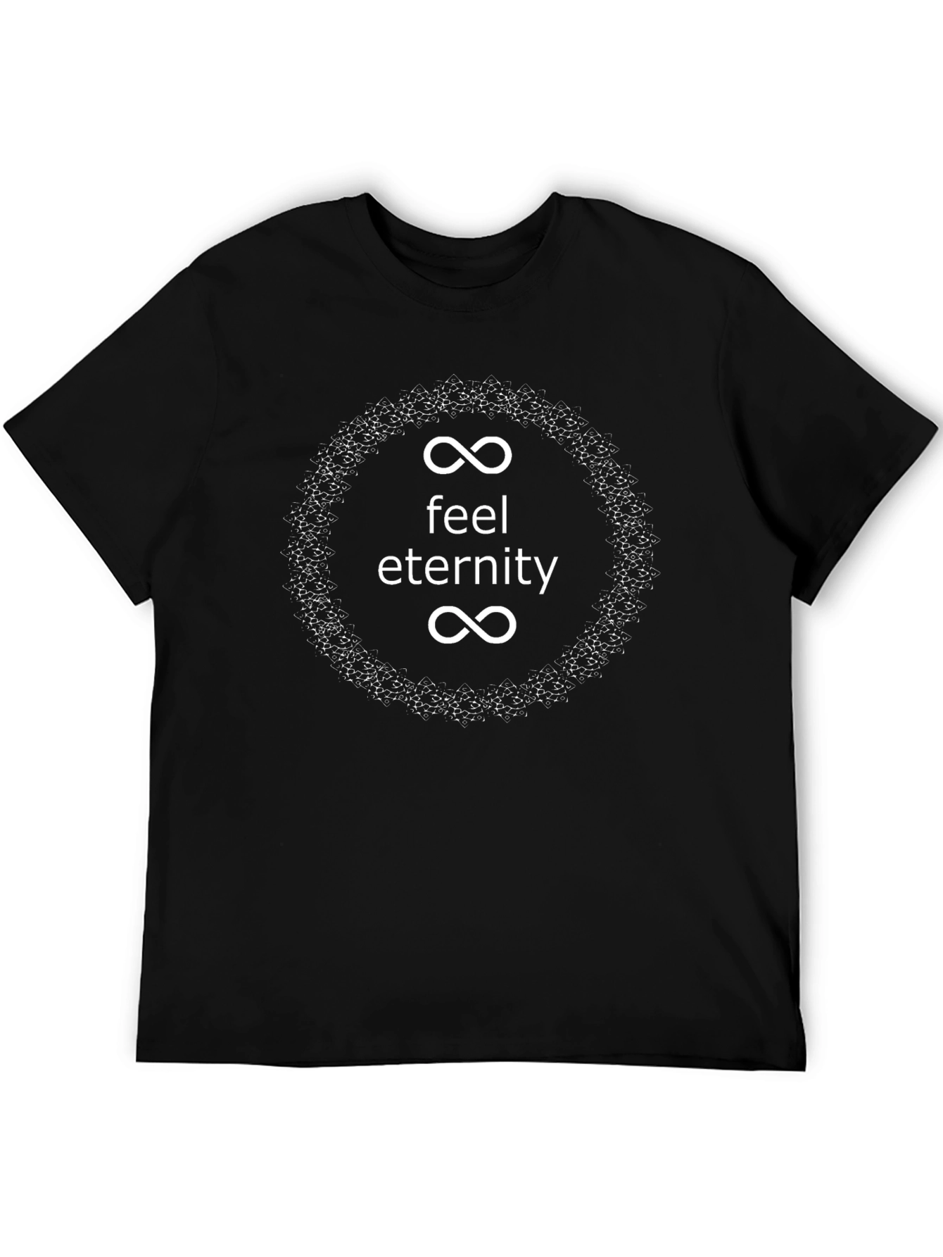 Feel Eternity T-Shirt - Black Cotton Graphic Tee