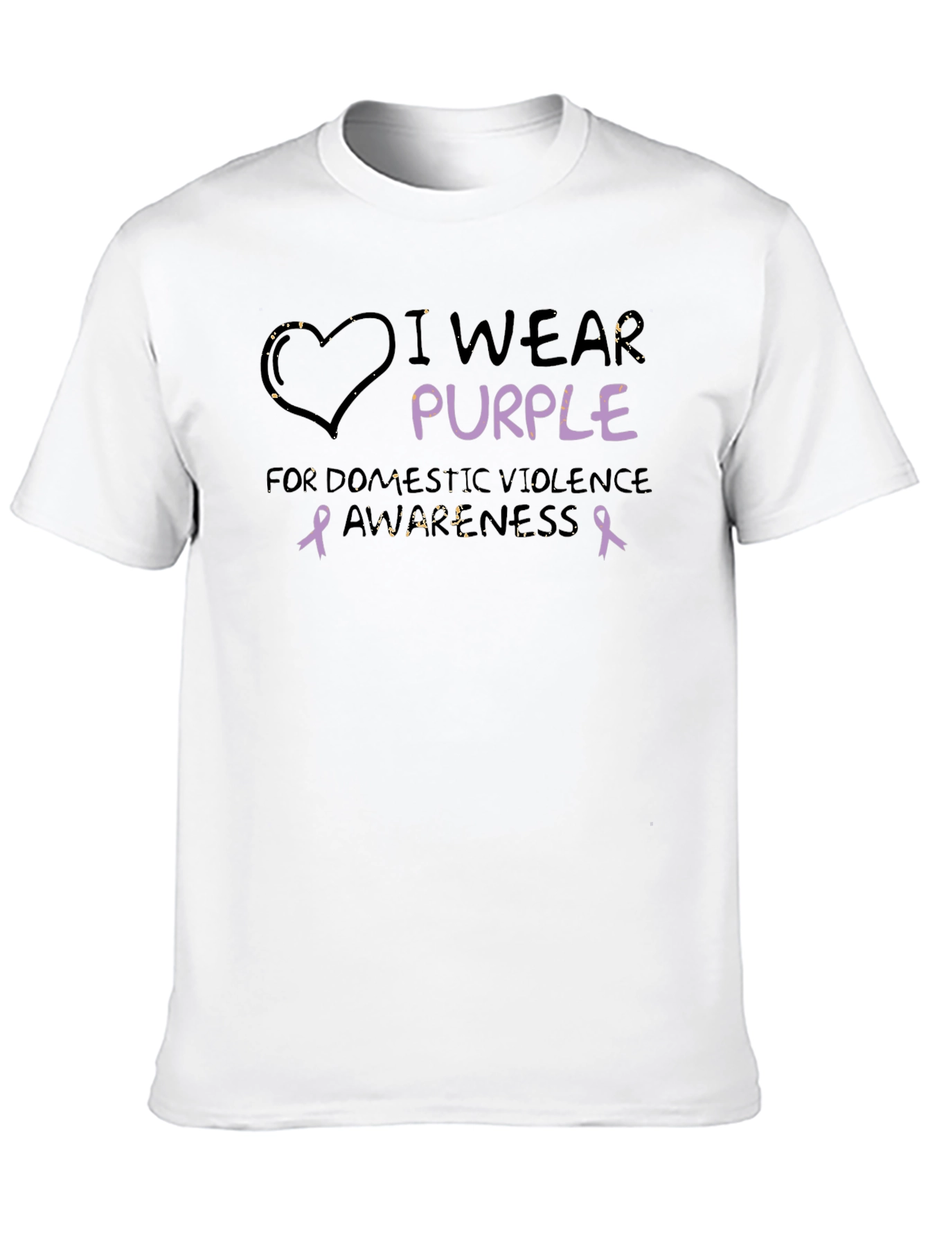 Purple Awareness Tee - Domestic Violence Support Shirt