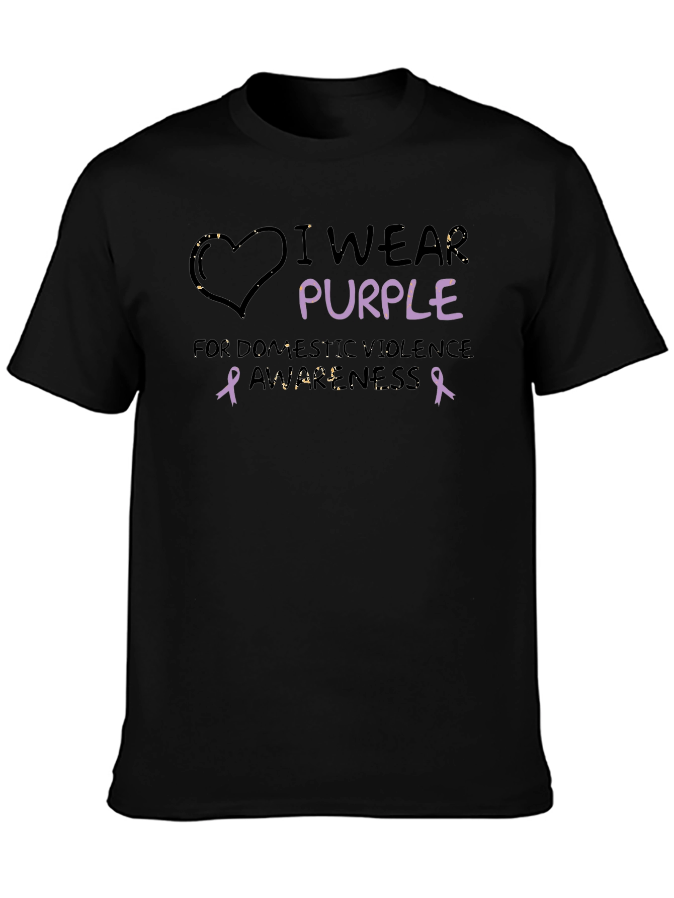 Purple Awareness Tee - Domestic Violence Support Shirt
