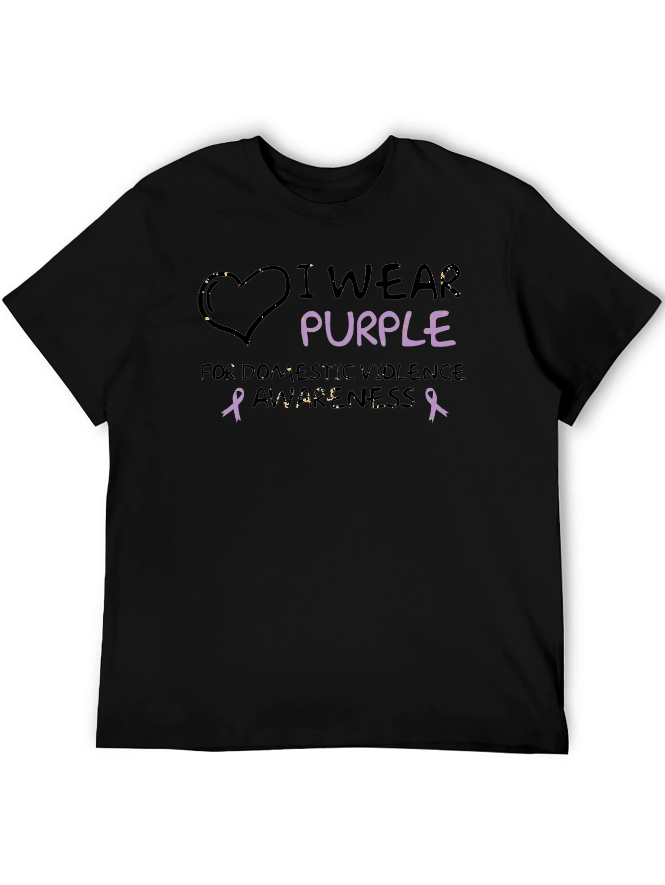Purple Awareness Tee - Domestic Violence Support Shirt