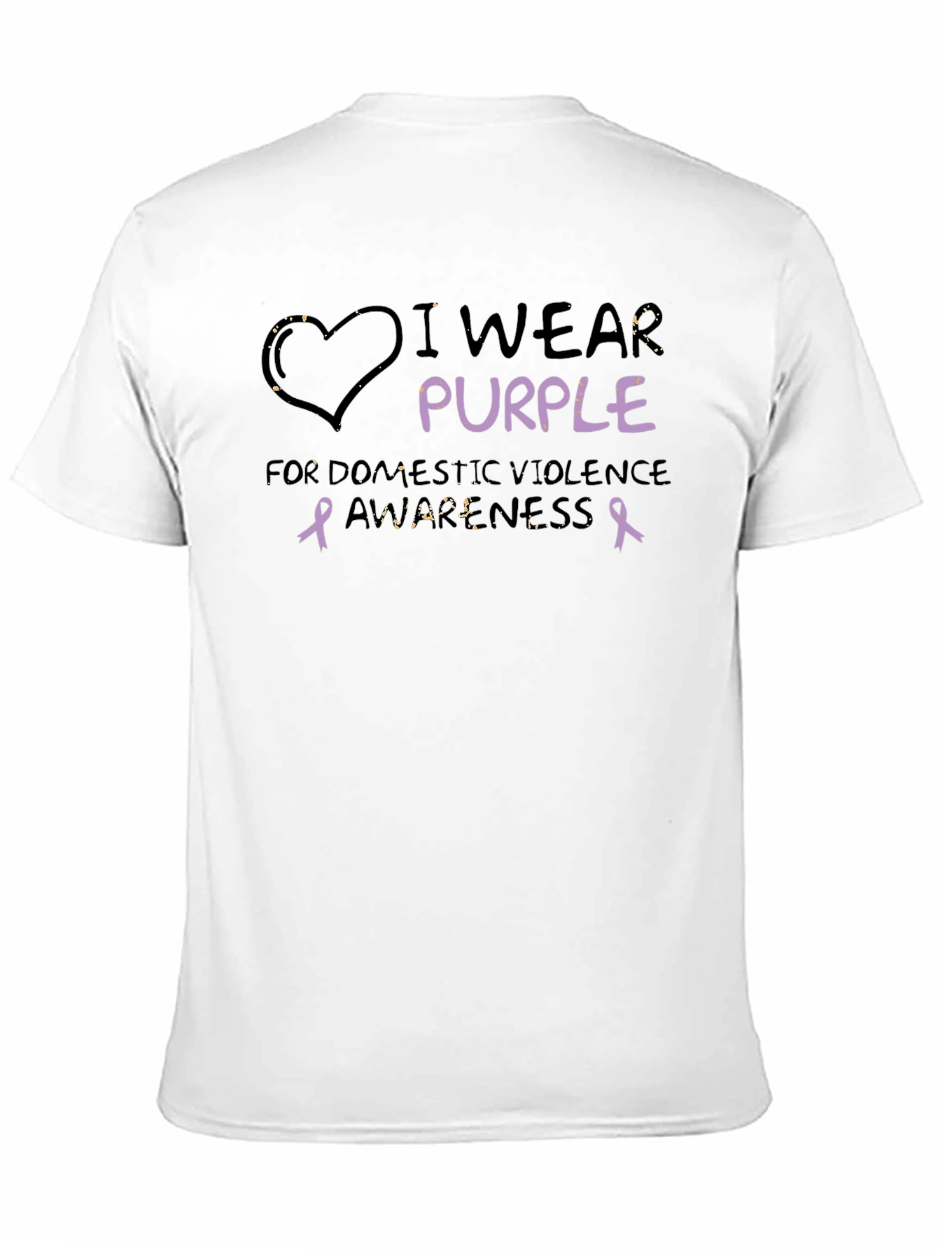 Purple Awareness Tee - Domestic Violence Support Shirt