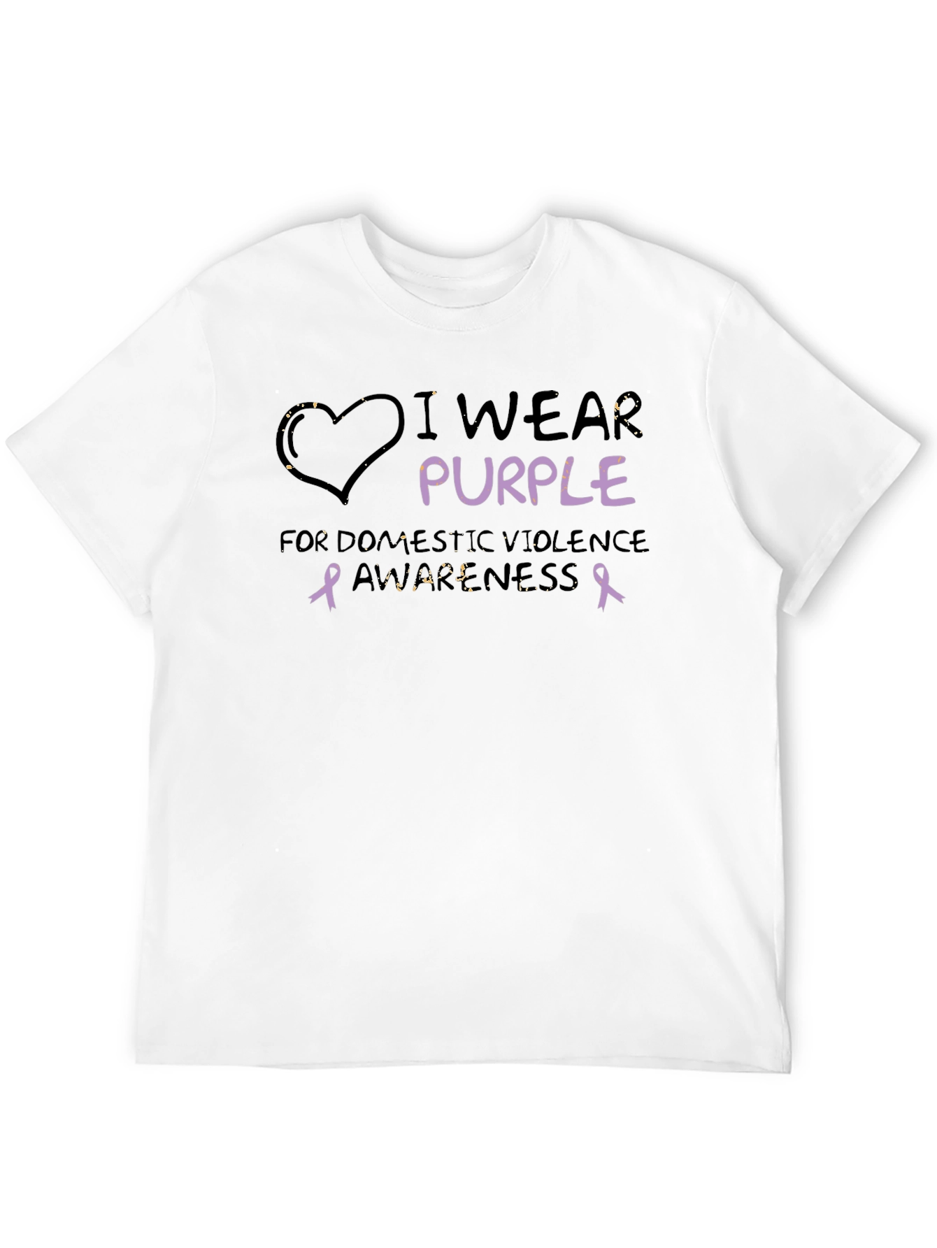 Purple Awareness Tee - Domestic Violence Support Shirt