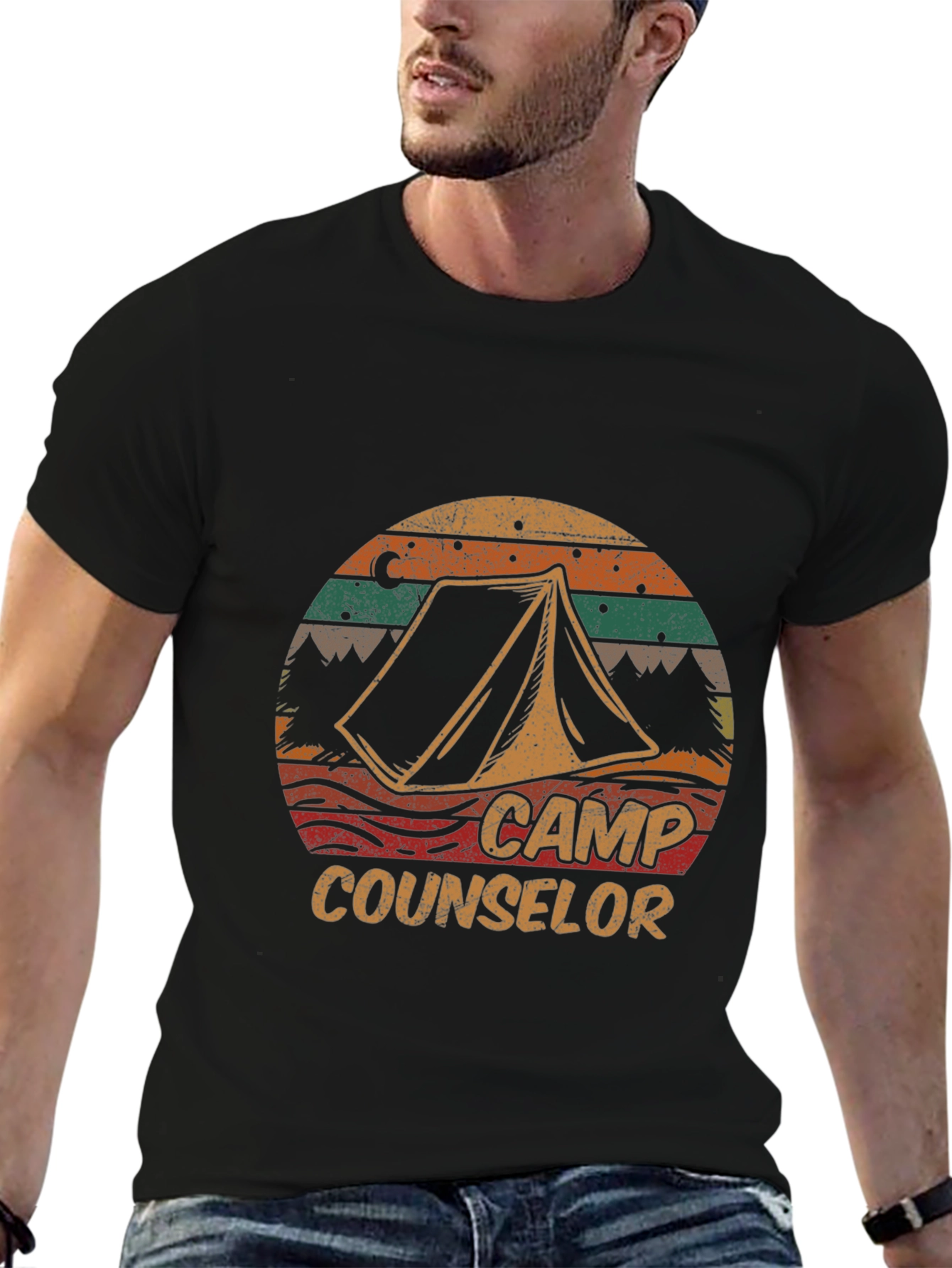 Camp Counselor Retro T-Shirt - Camping Tee