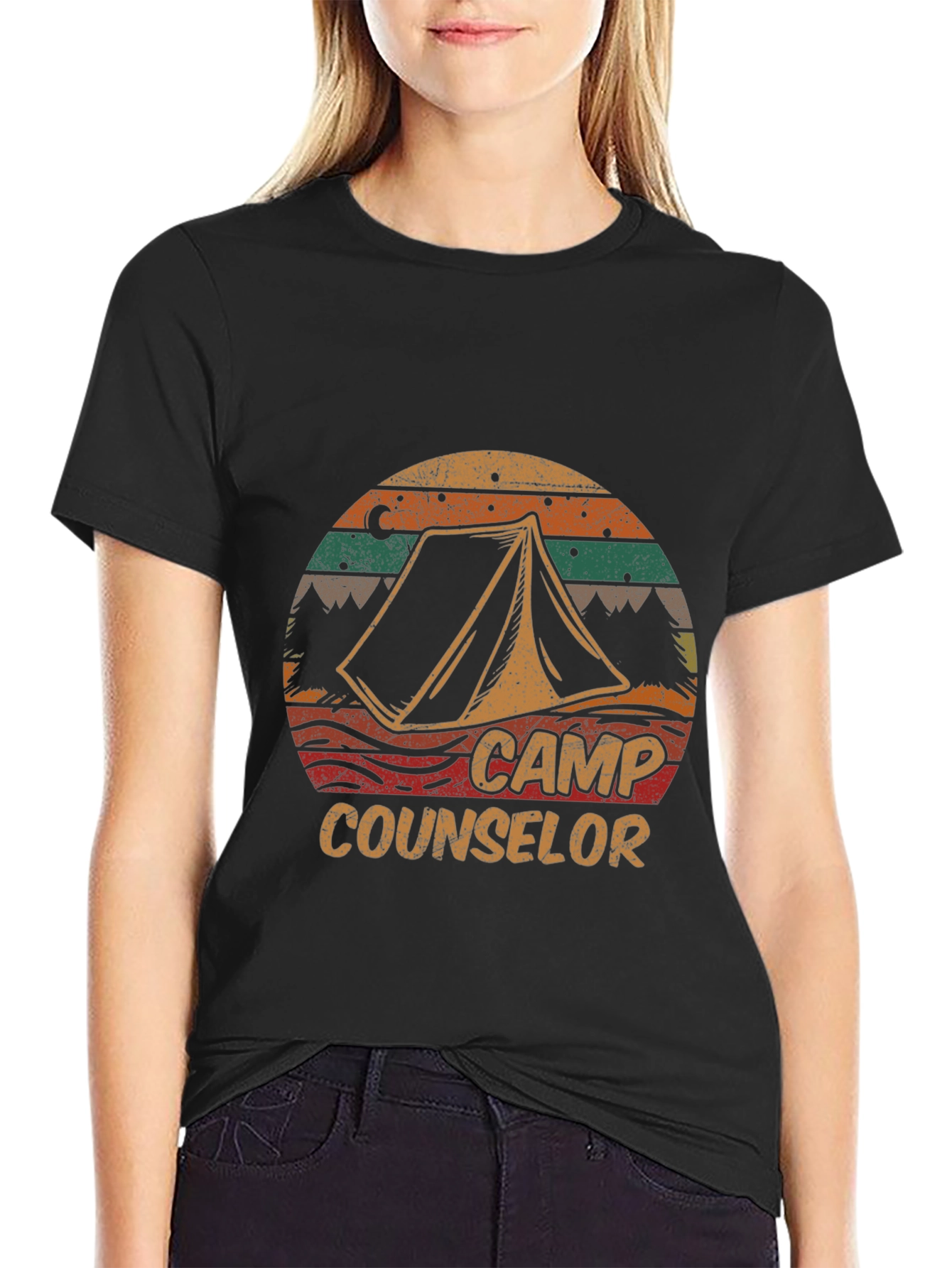 Camp Counselor Retro T-Shirt - Camping Tee