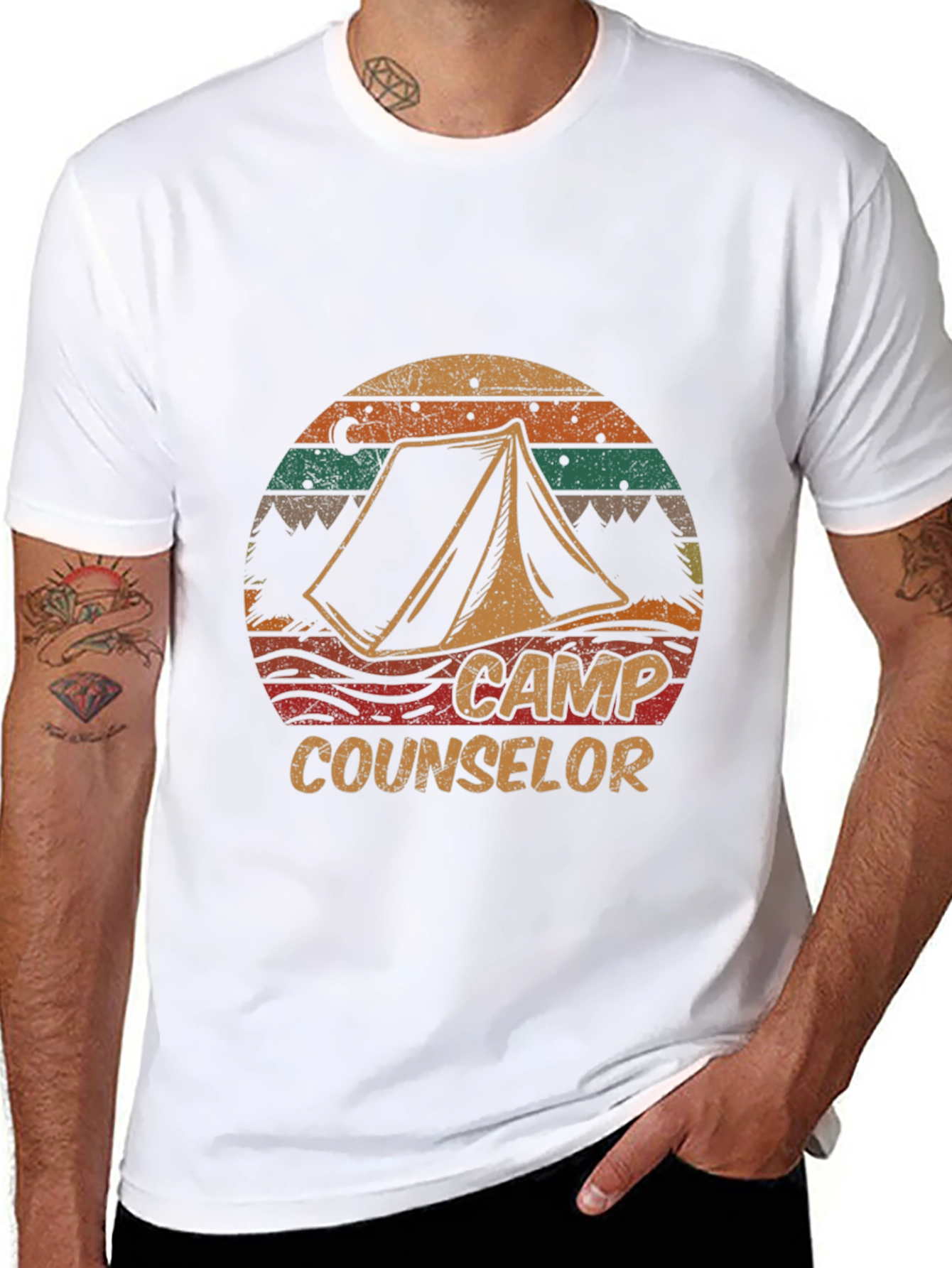 Camp Counselor Retro T-Shirt - Camping Tee