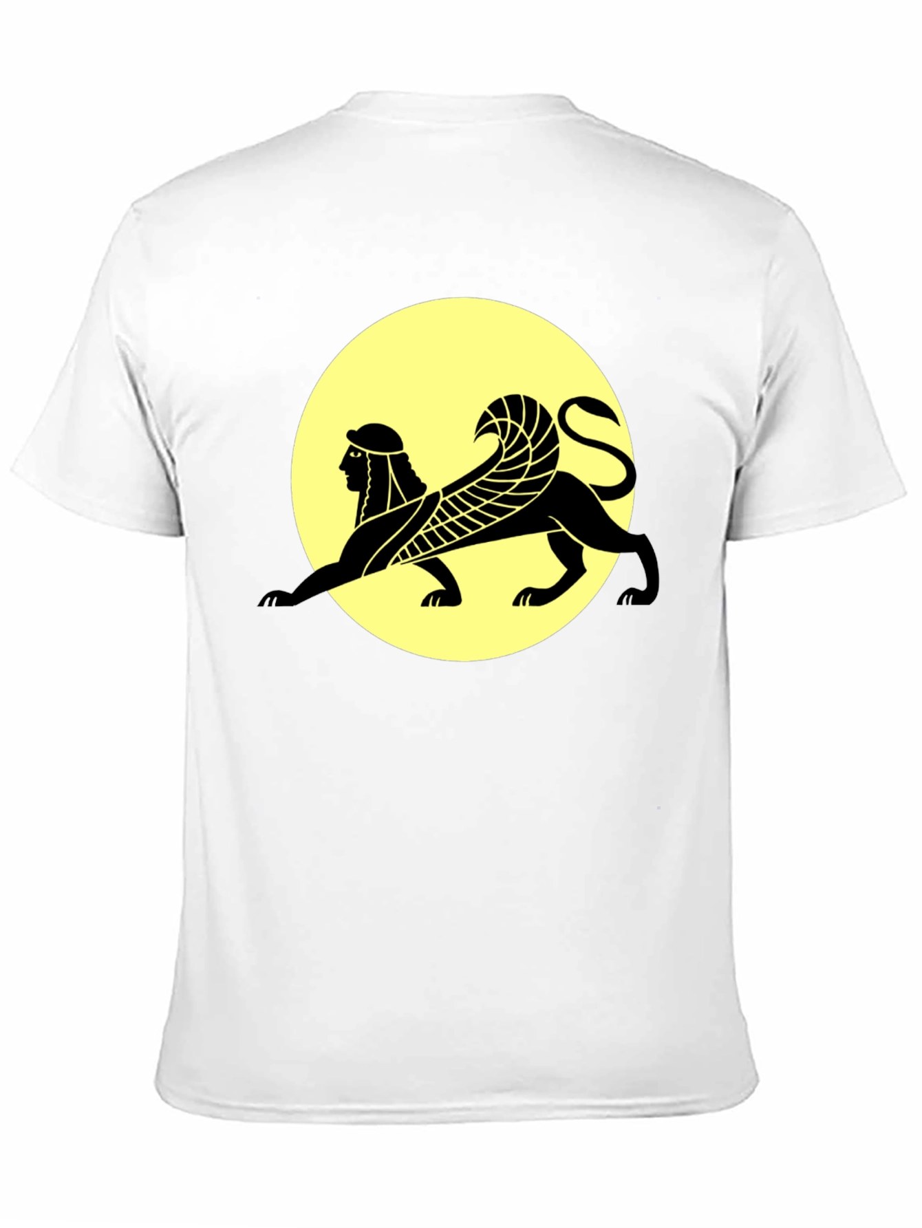 Sphinx Graphic Print Black T-Shirt
