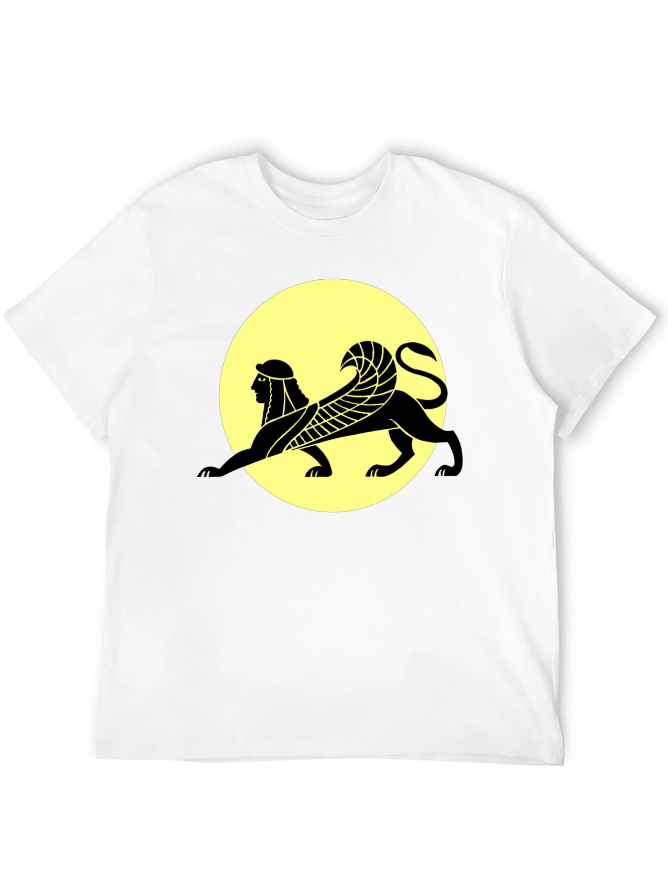 Sphinx Graphic Print Black T-Shirt