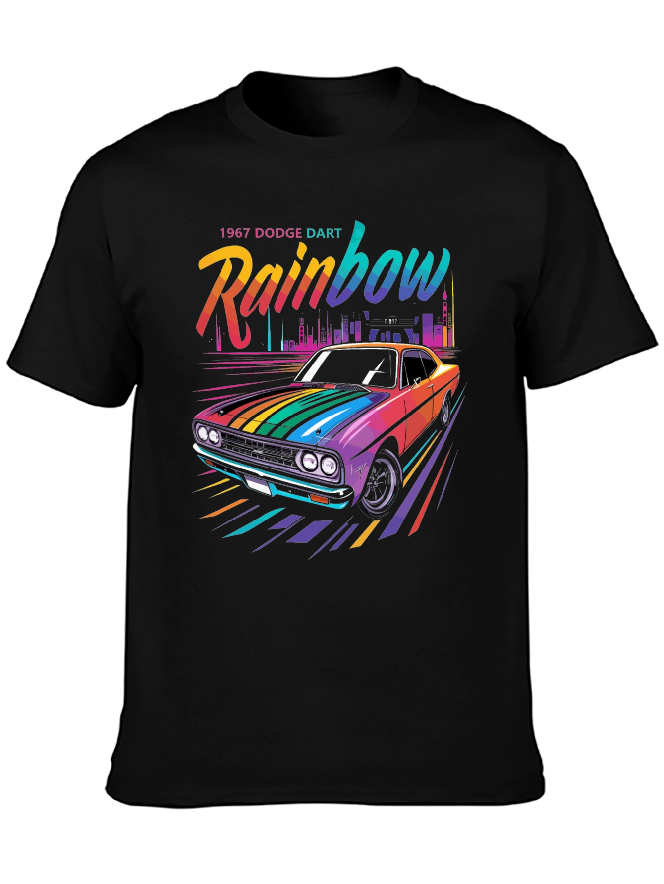 Rainbow 1967 Dodge Dart Graphic T-Shirt