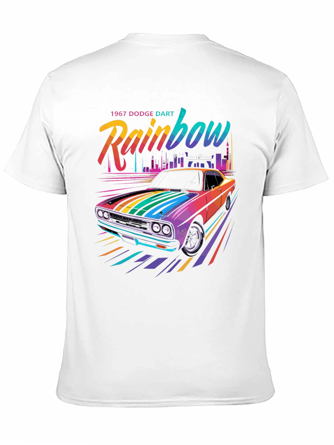 Rainbow 1967 Dodge Dart Graphic T-Shirt