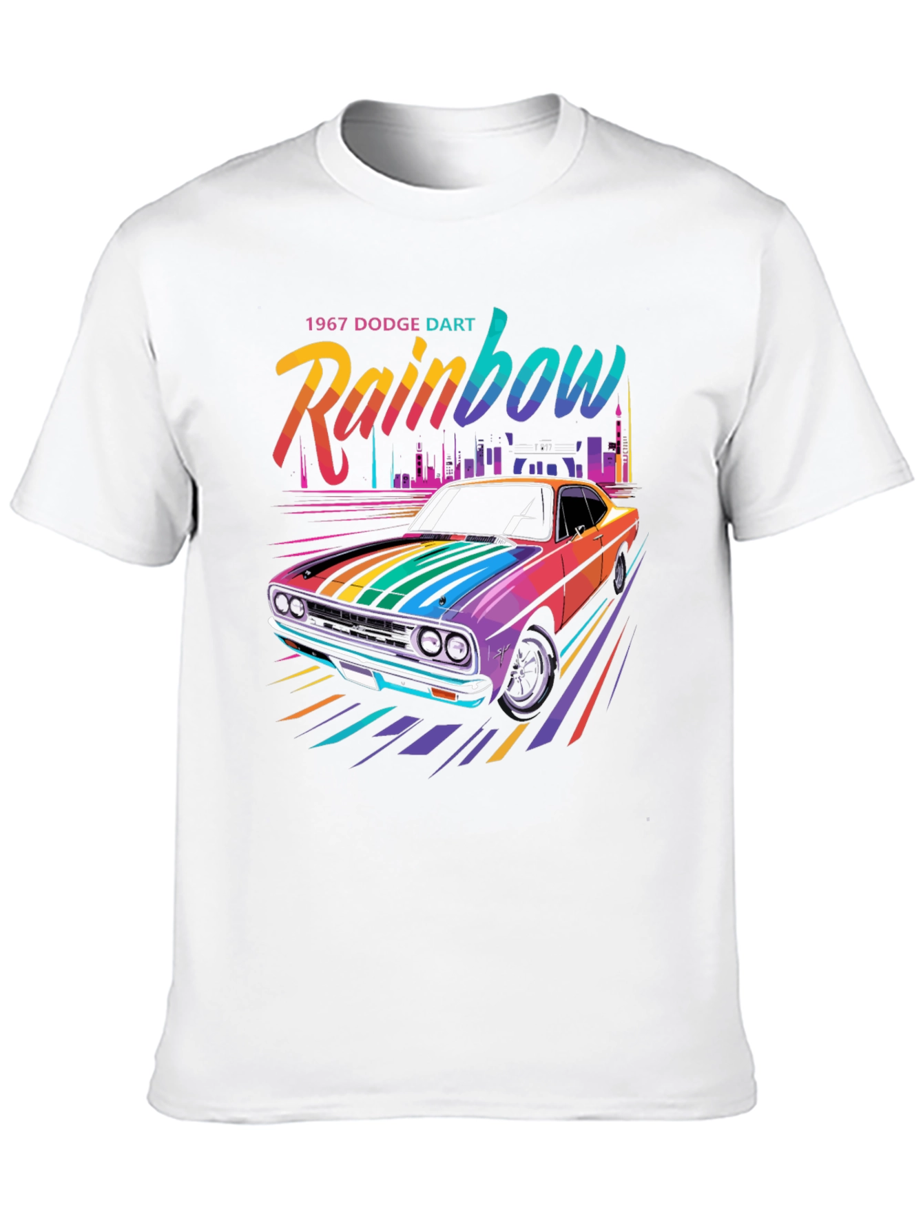 Rainbow 1967 Dodge Dart Graphic T-Shirt