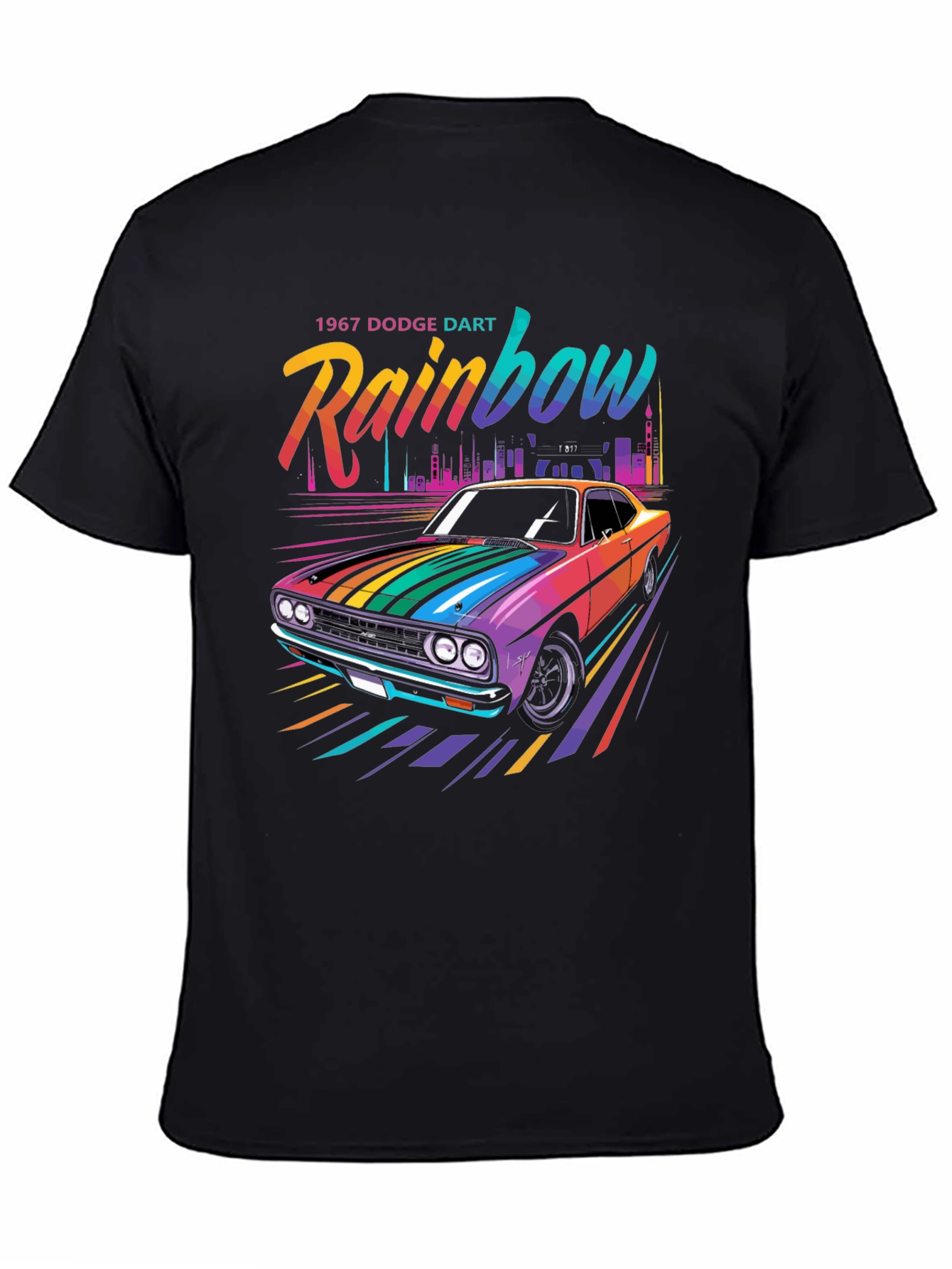 Rainbow 1967 Dodge Dart Graphic T-Shirt