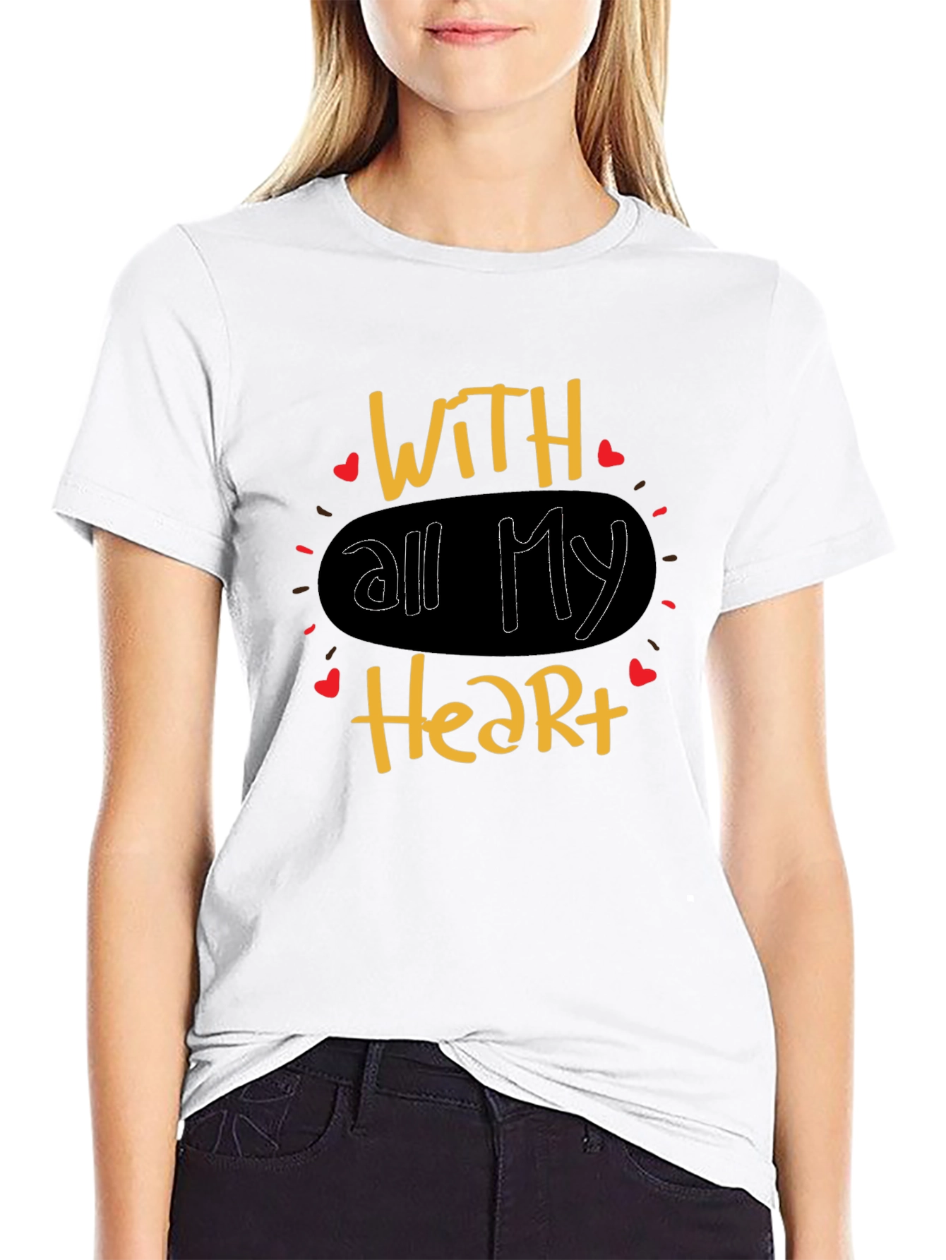 With All My Heart Graphic Tee